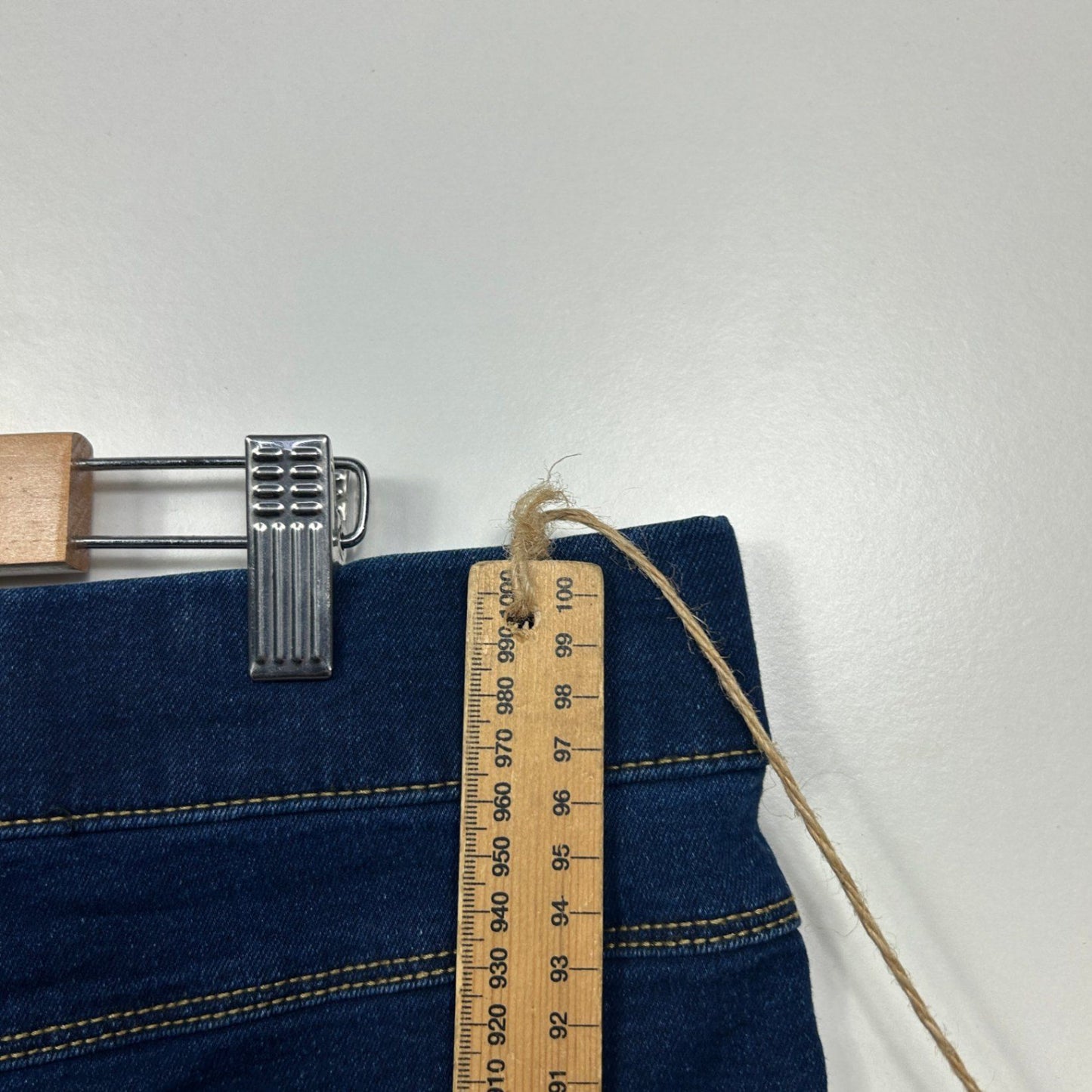 Avella Dark Blue Cotton Blend Pull On Denim Pants Jeggings Size 24