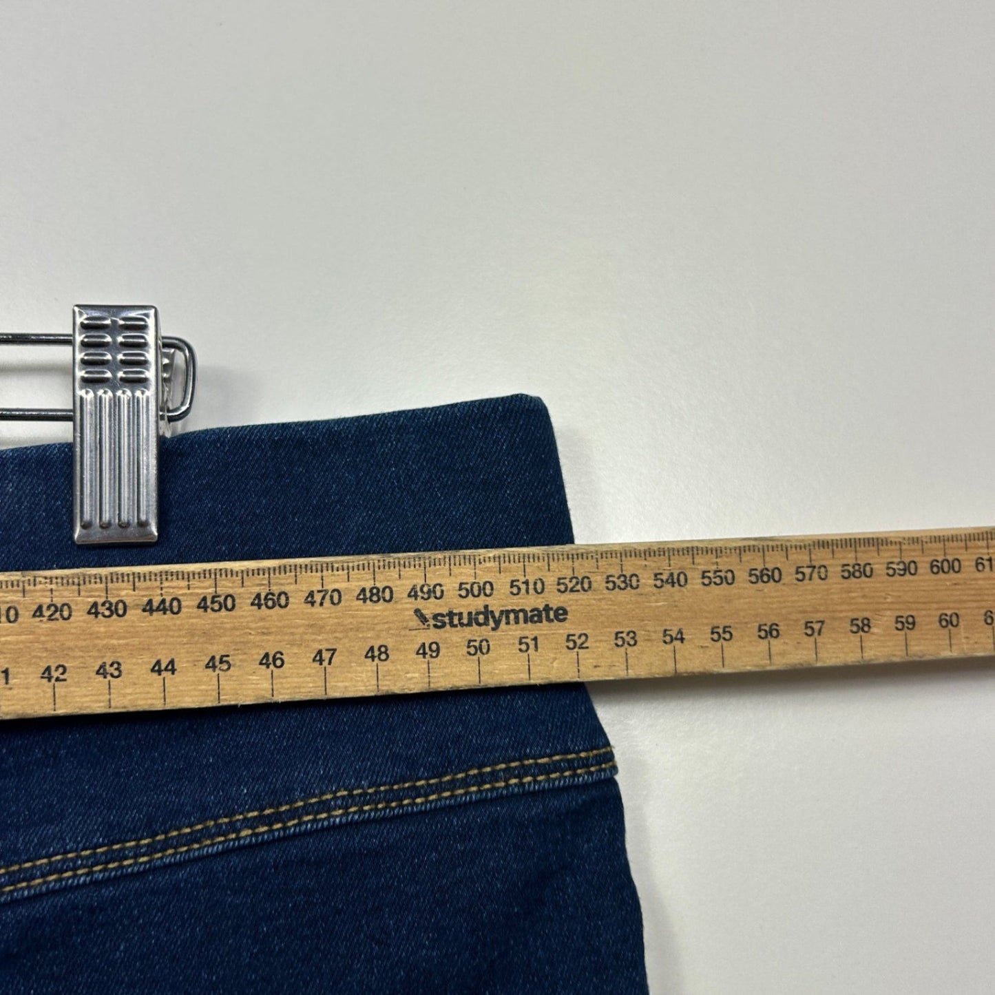 Avella Dark Blue Cotton Blend Pull On Denim Pants Jeggings Size 24