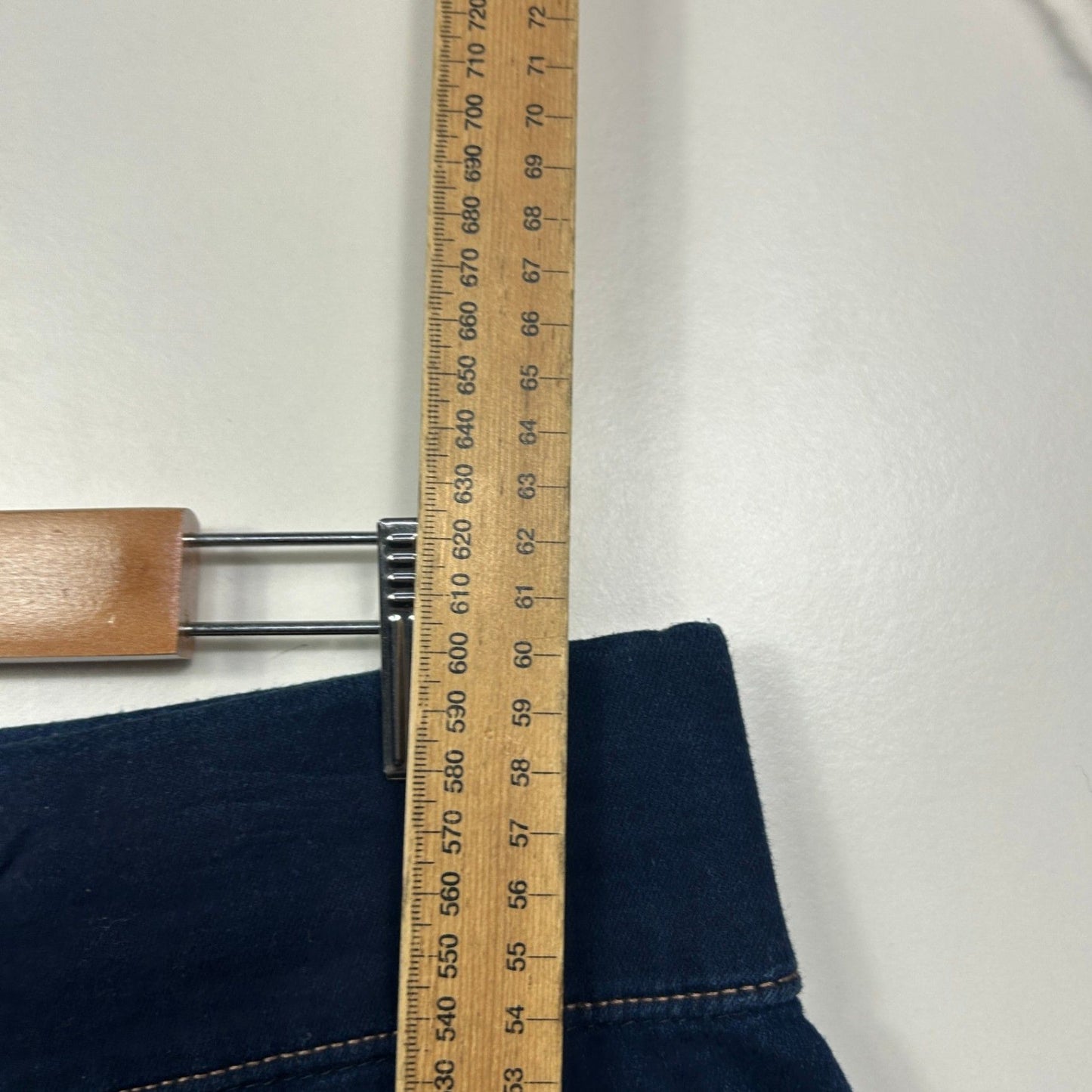 Katies Dark Blue Pull On Denim Pencil Skirt Size 16