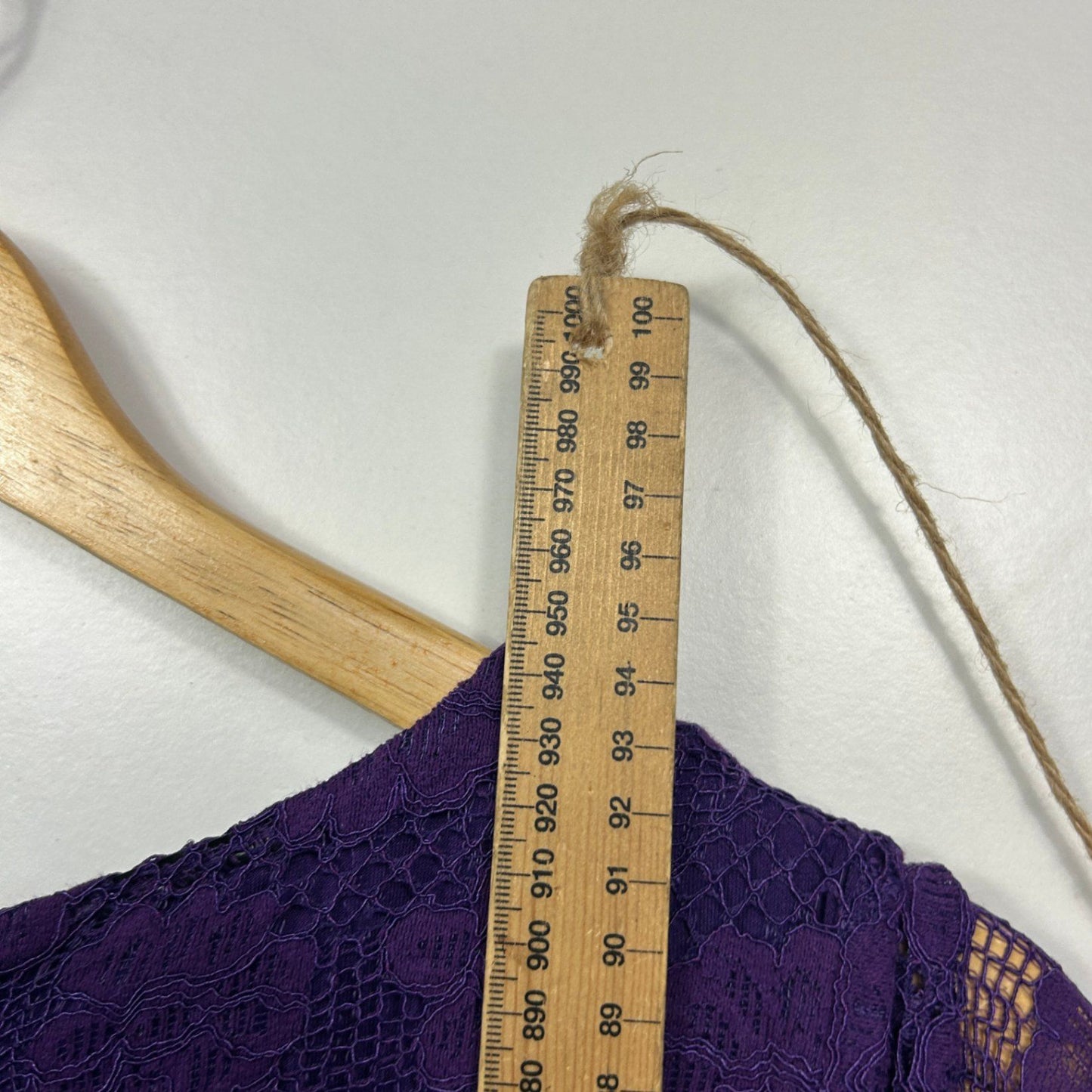 City Chic Purple Lace Overlay Short Sleeve Fit & Flare Cocktail Dress Size 16