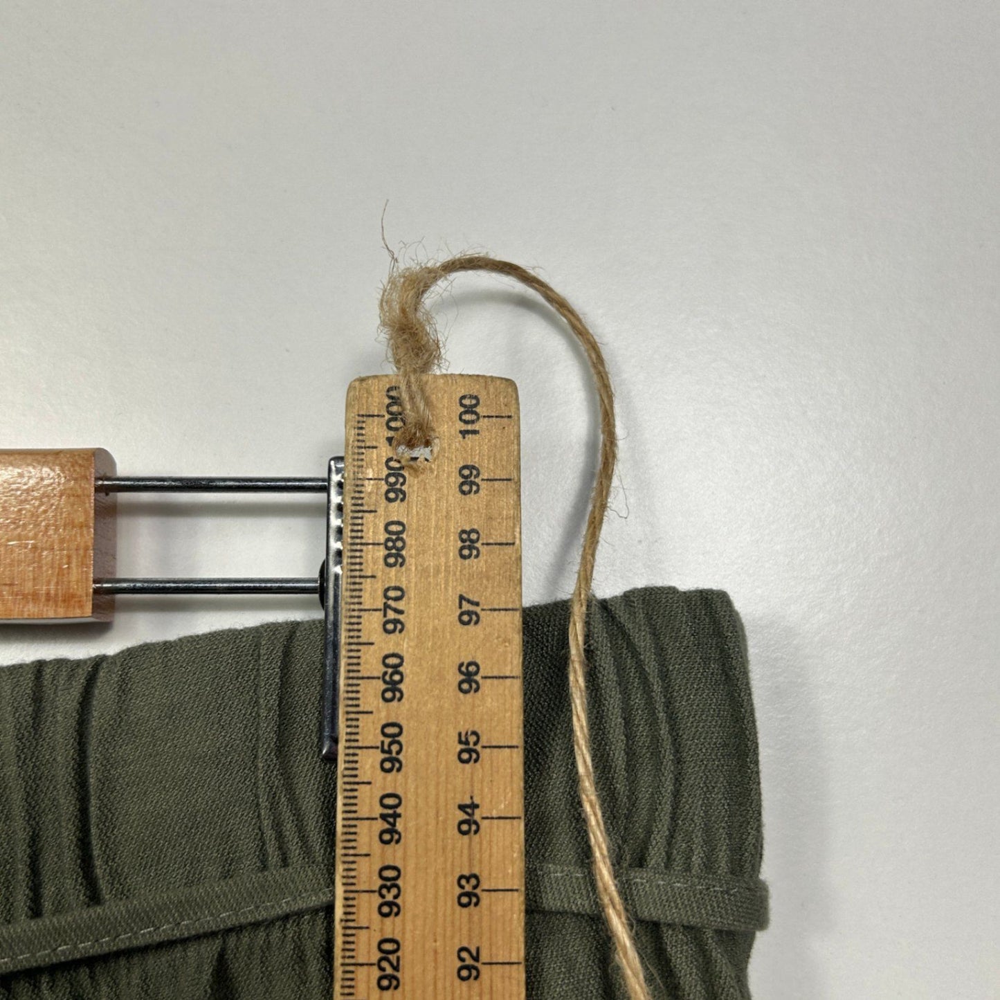 Target Woman Ladies Linen Blend Khaki Green Wide Leg Pants Trousers Size 16