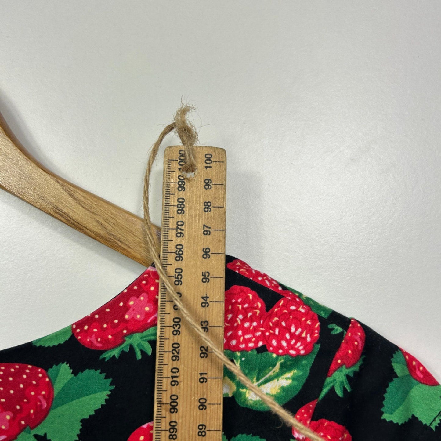 Tequila Sunrise Womens Black Strawberry Cap Sleeve Fit & Flare Dress Size 14