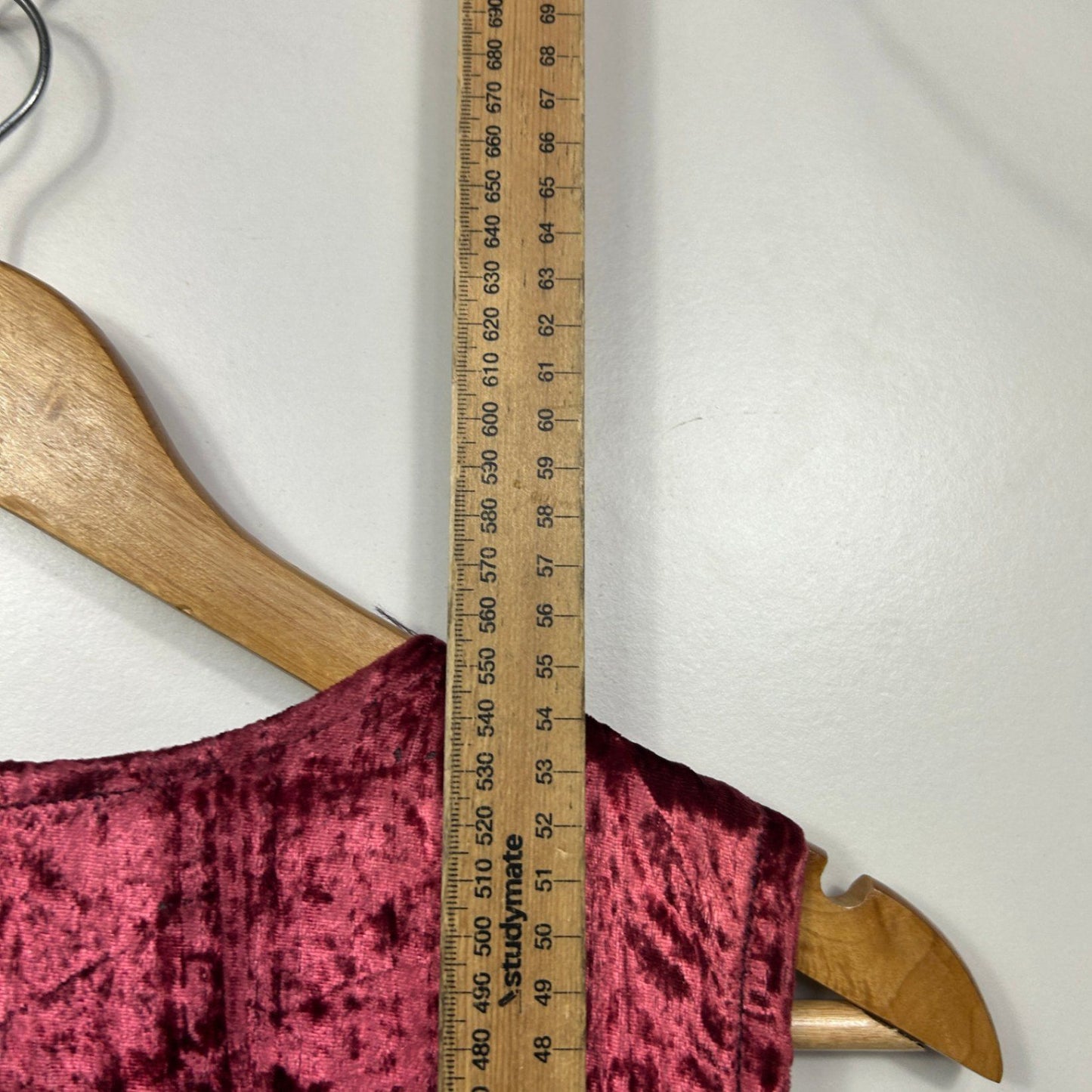 Vintage Velvet Vest Top Size 12