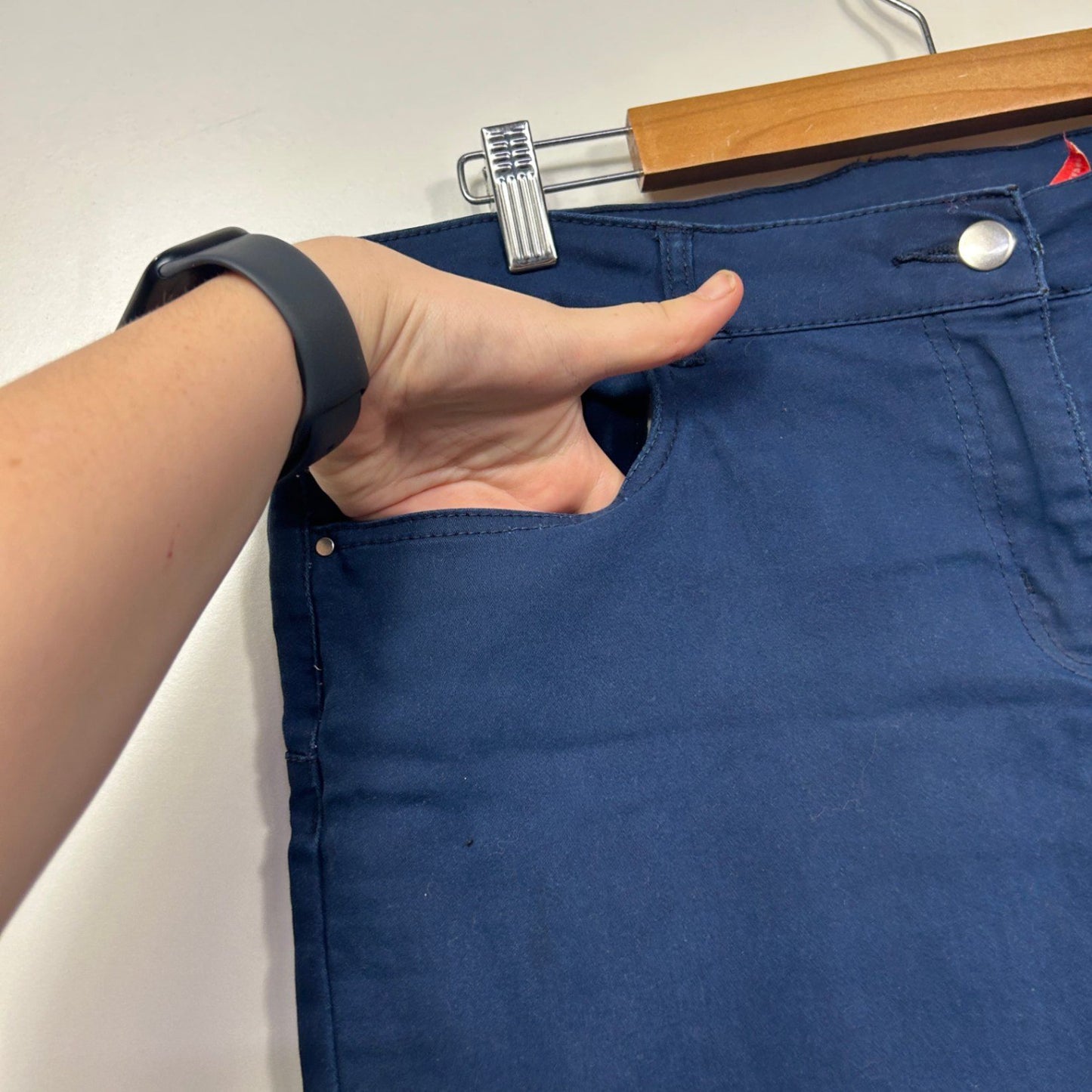 Millers Womens Blue Cropped Pants Size 16