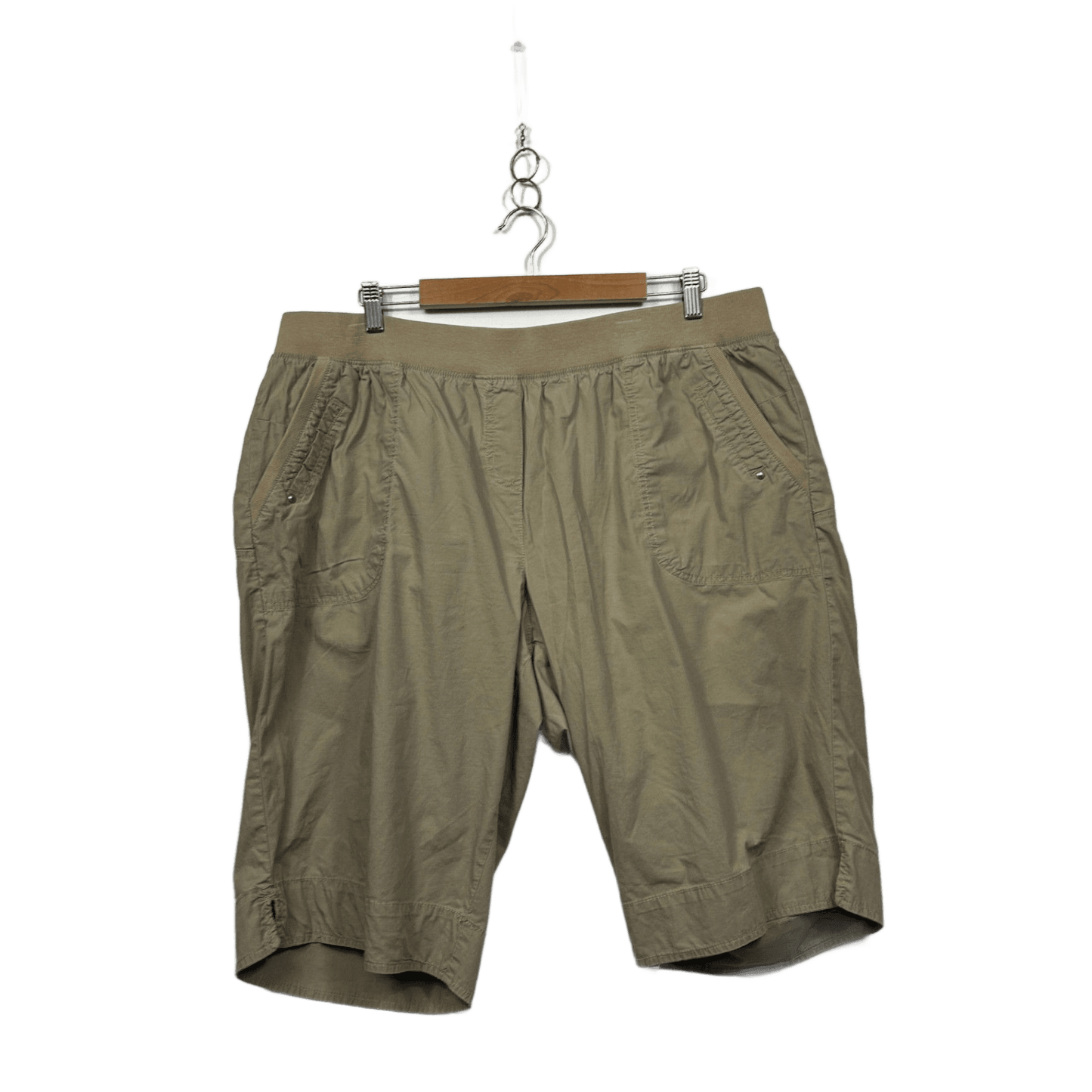 Autograph Womens Beige Pockets Casual Shorts Size 18