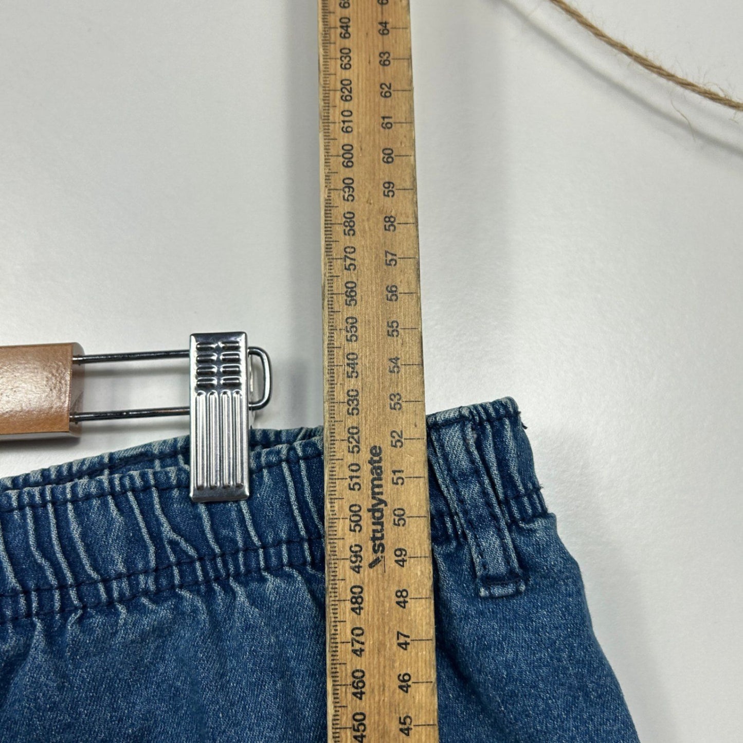 Elliotts Mens Blue Cargo Pockets Denim Shorts Size 42