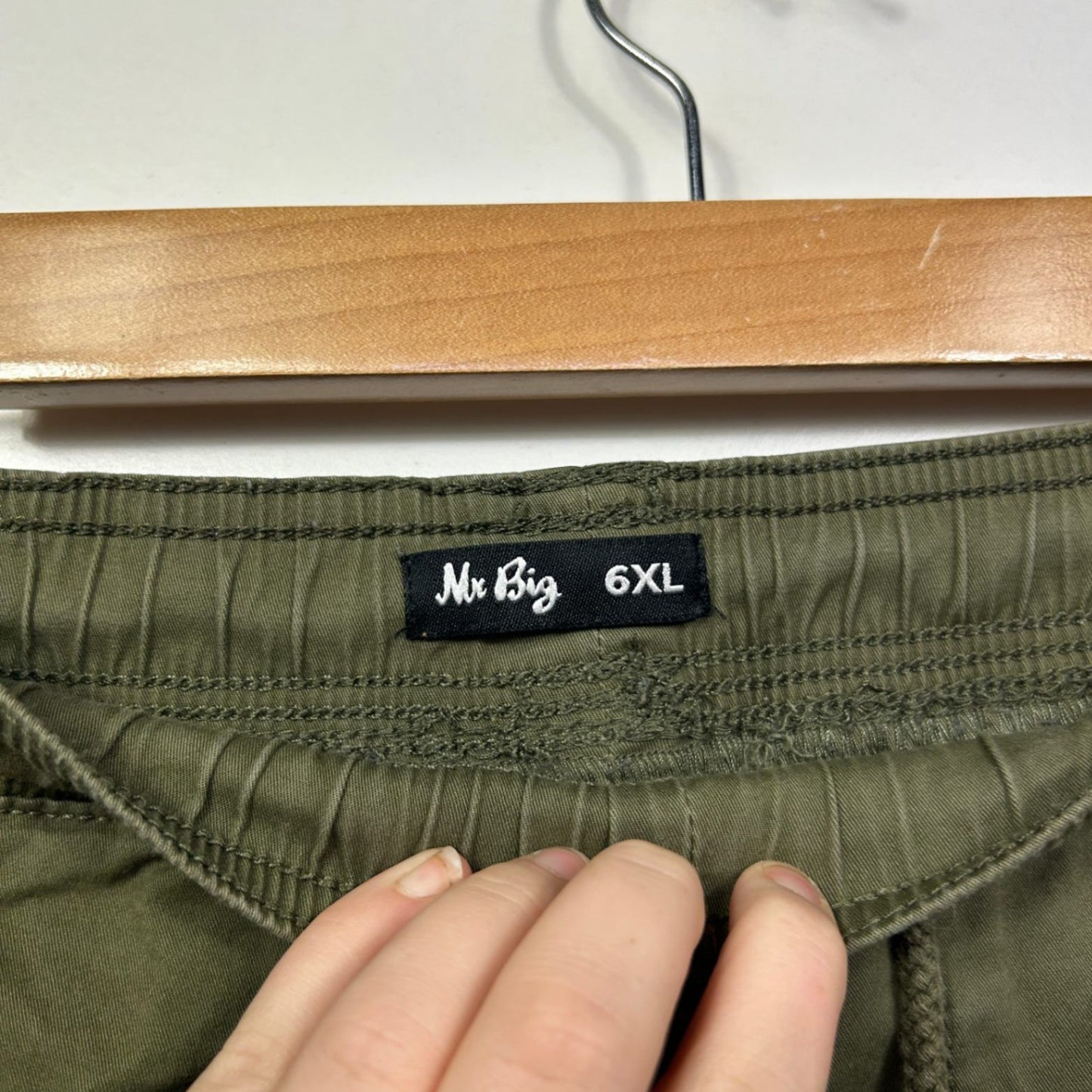 Mr Big Mens Olive Green Casual Shorts Size 6XL