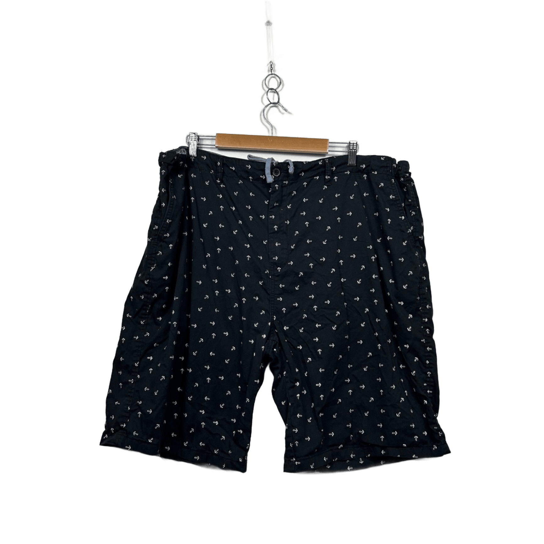 Rivers Mens Navy Anchors Sailing Nautical Casual Shorts Size 44