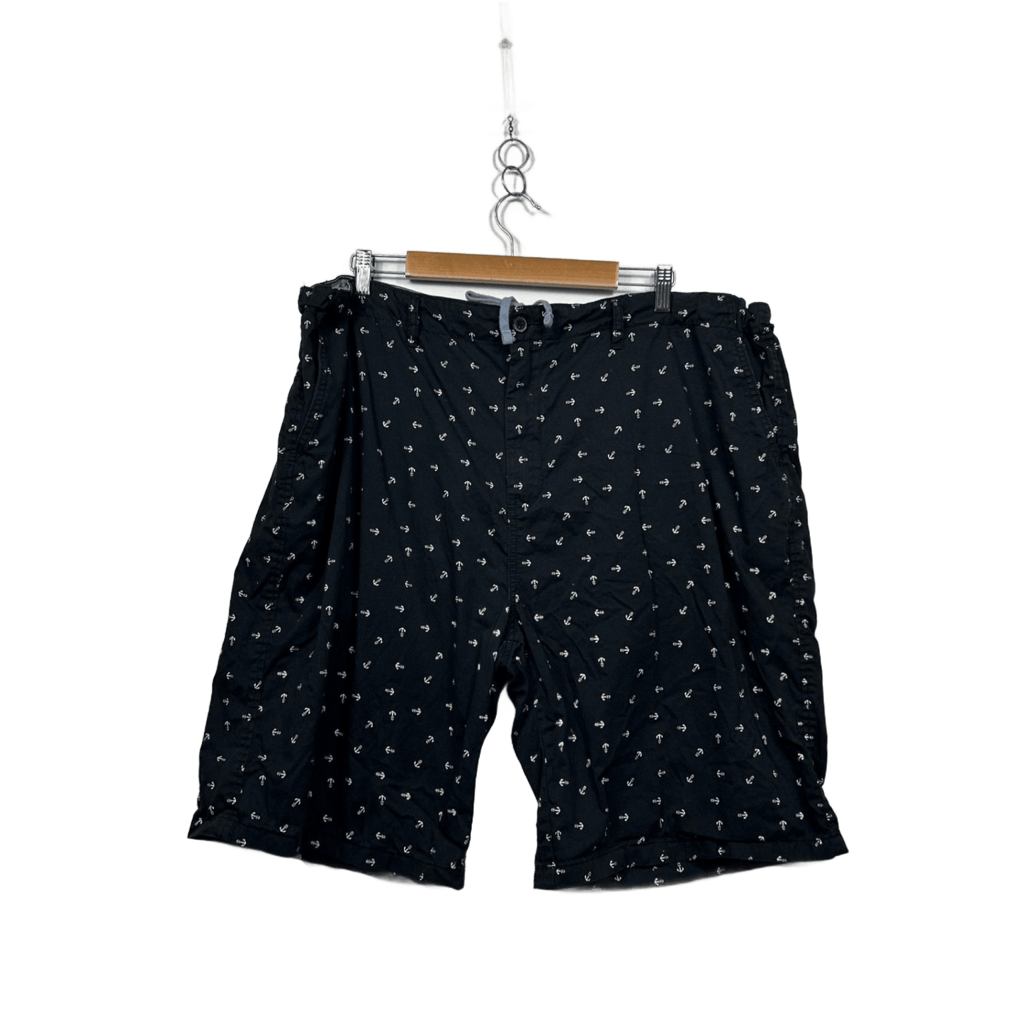 Rivers Mens Navy Anchors Sailing Nautical Casual Shorts Size 44