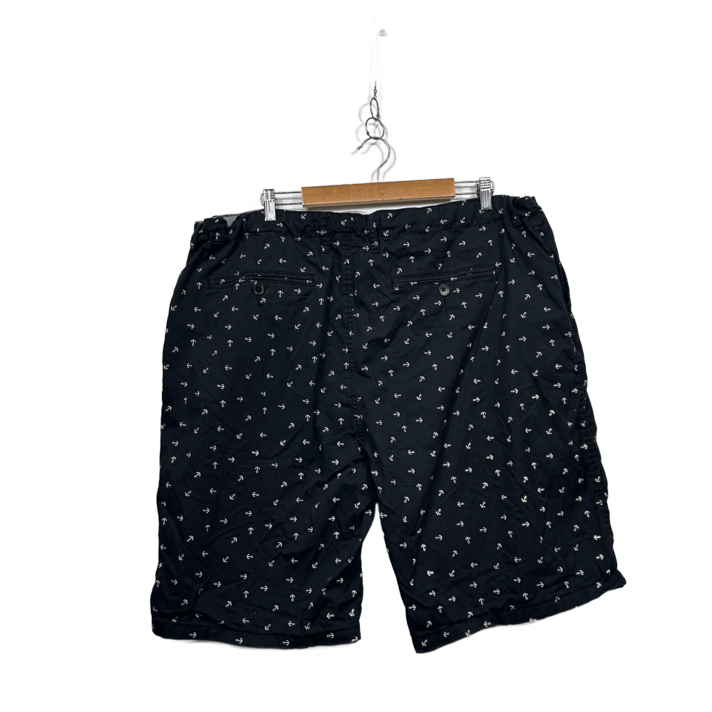 Rivers Mens Navy Anchors Sailing Nautical Casual Shorts Size 44