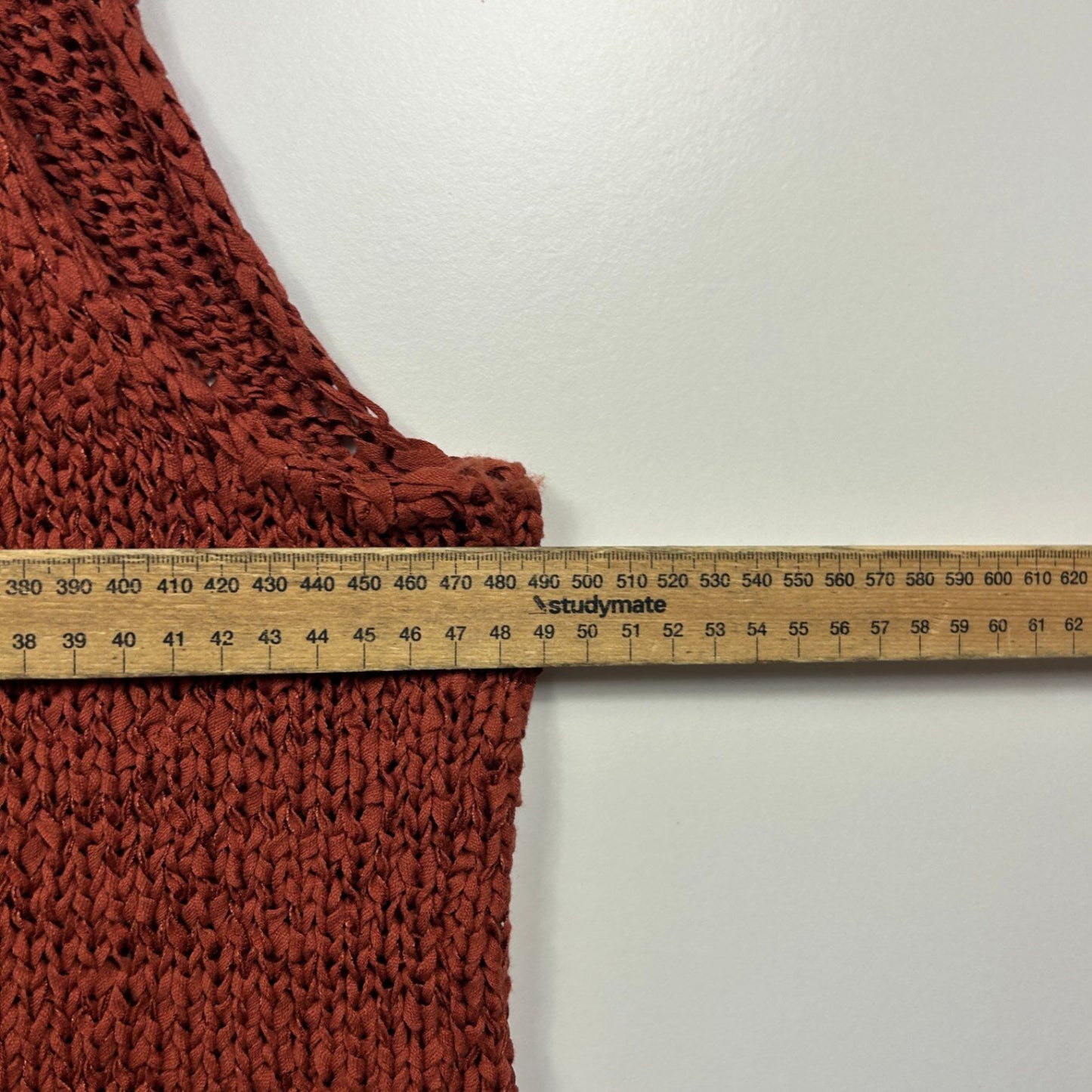 New Edited  Rust Brown Sleeveless Knit Vest Tank Top Size 14