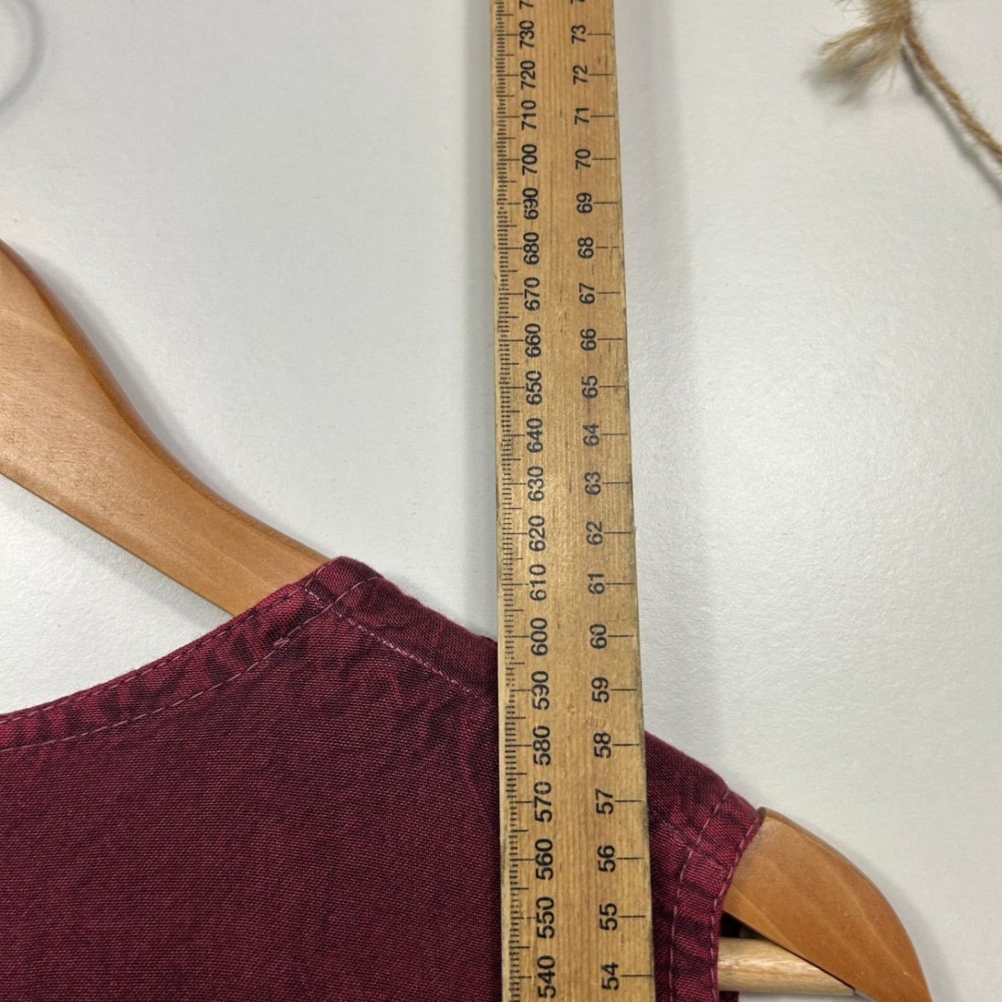 Boho Burgundy Sleeveless Embroidered Hippie Top Blouse Size 12-14