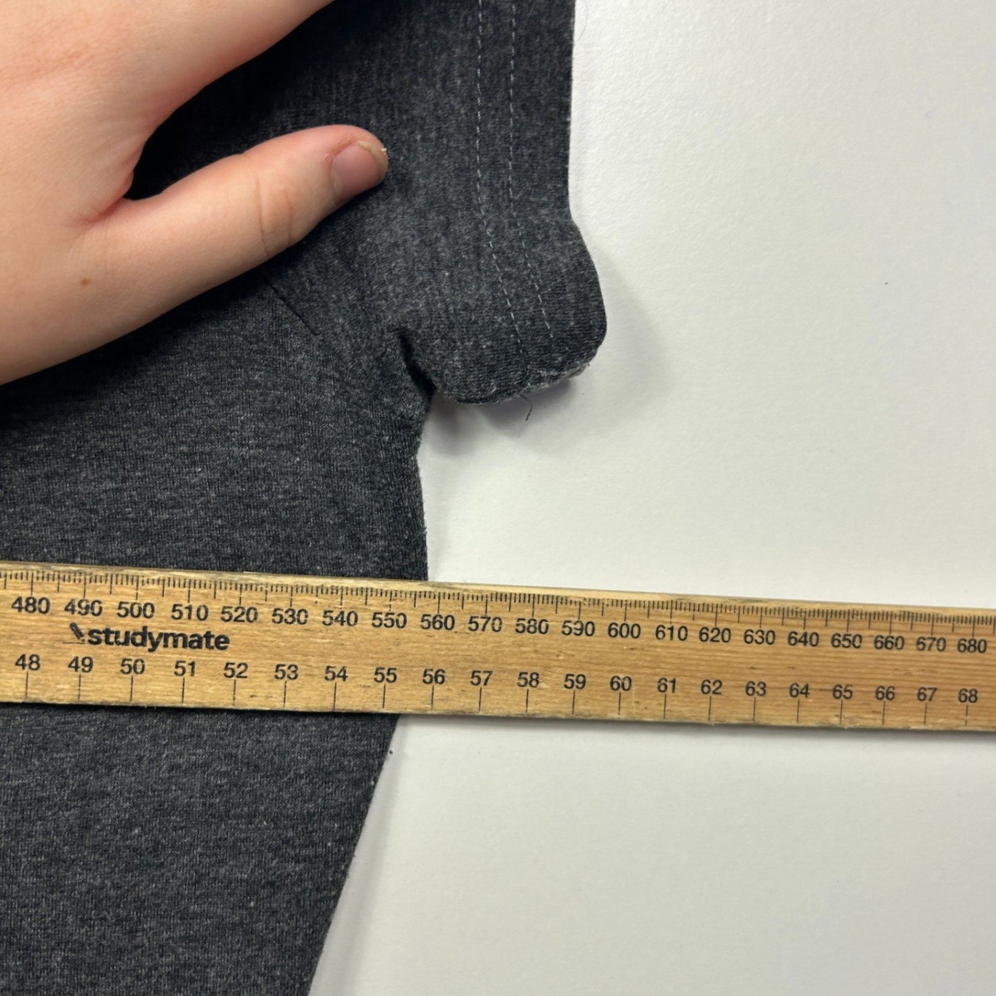 Womens Grey Cotton Blend Short Sleeve Casual T-shirt Size XL