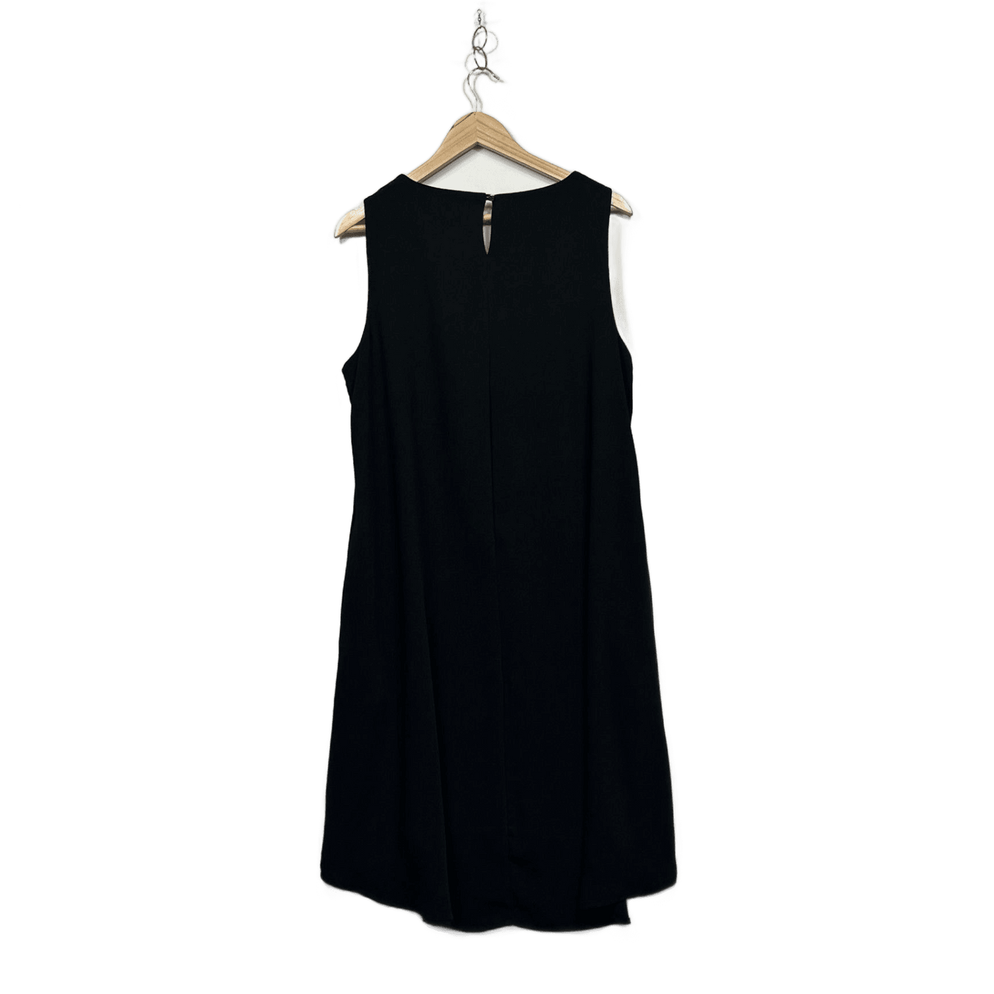 Katies Black Sleeveless Midi Shift Dress Size 14 Dress