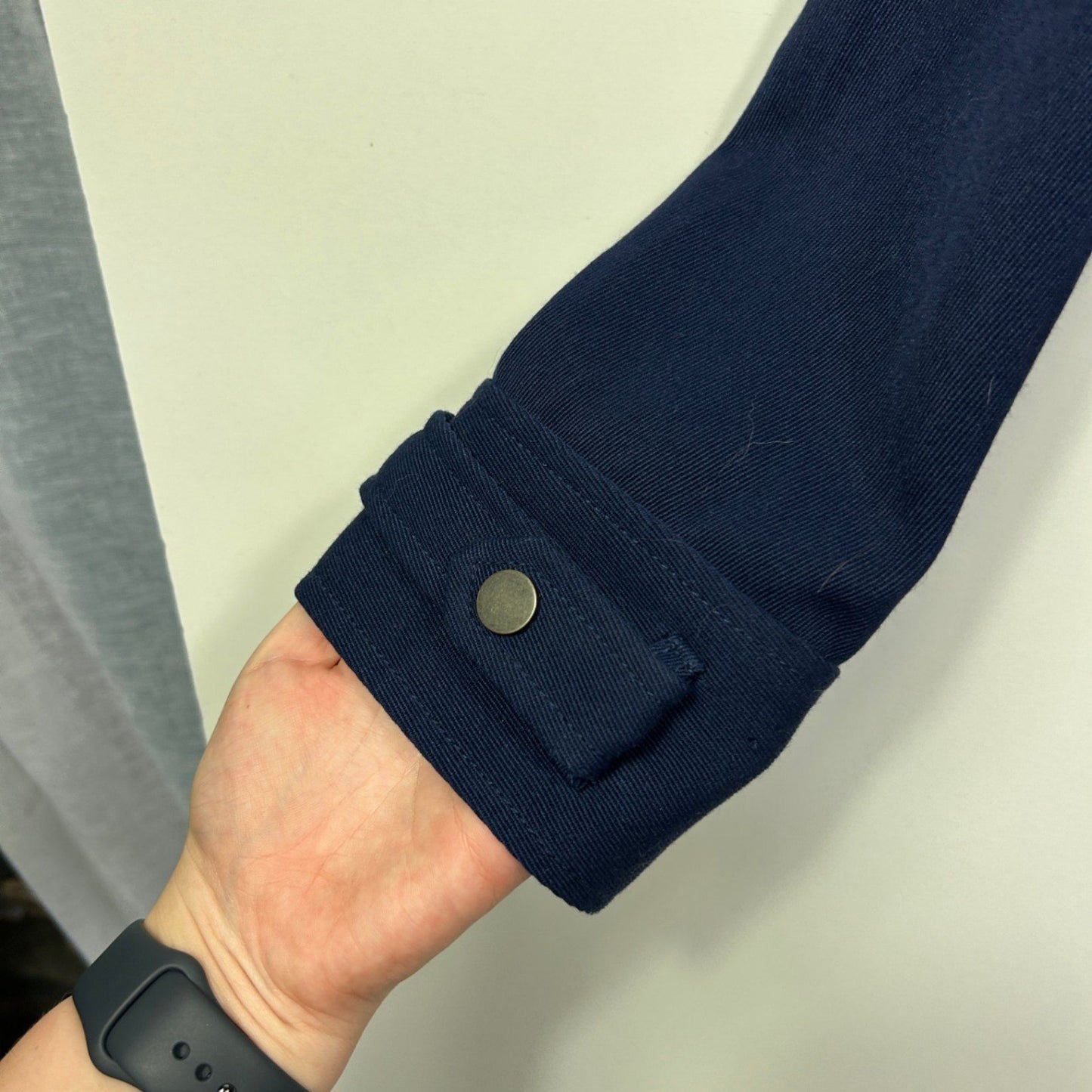 Jeanswest Navy Zip Front Jacket Coat Size 14 Smart Casual