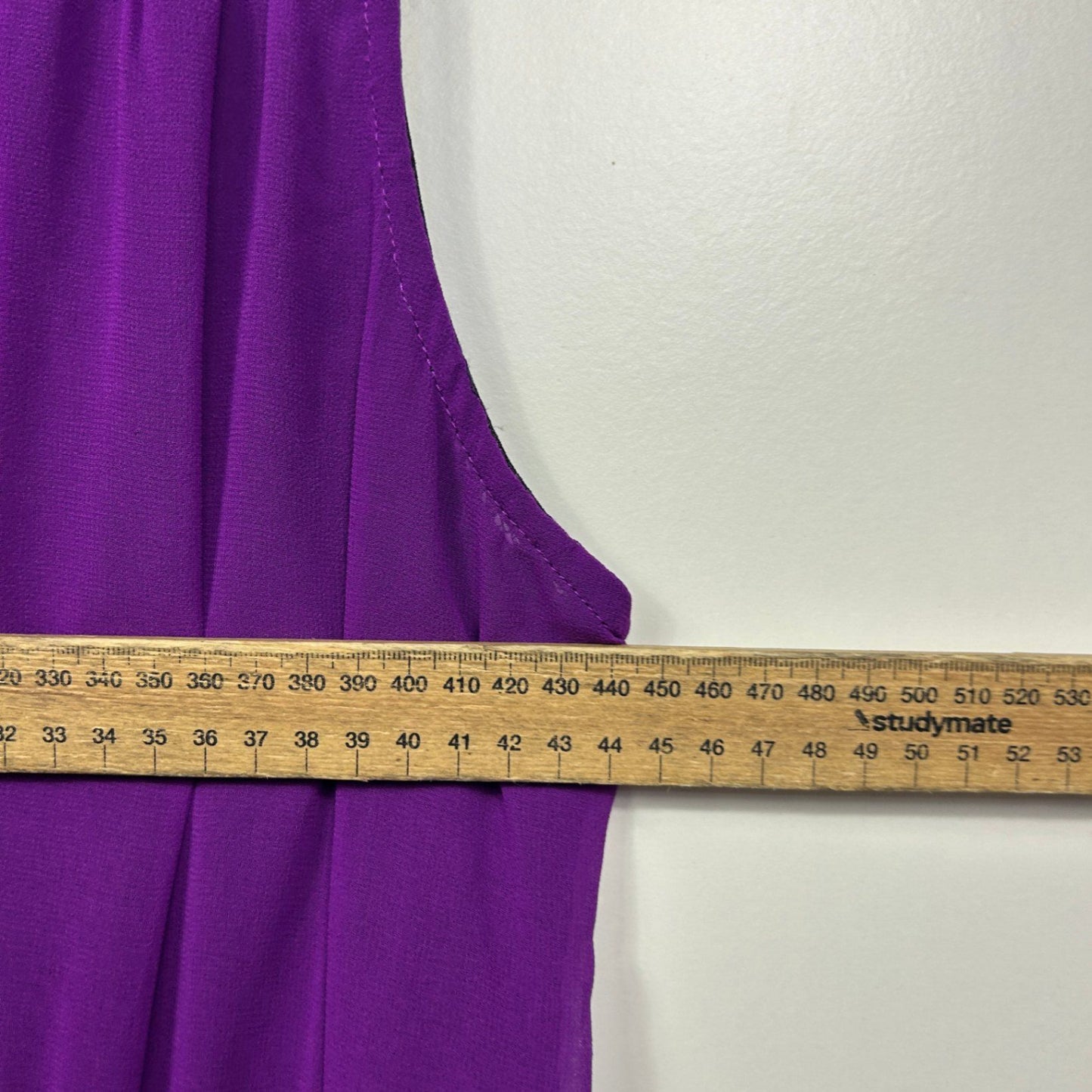 City Chic Dress Purple Black Lace Sleeveless Size 18 Medium Plus