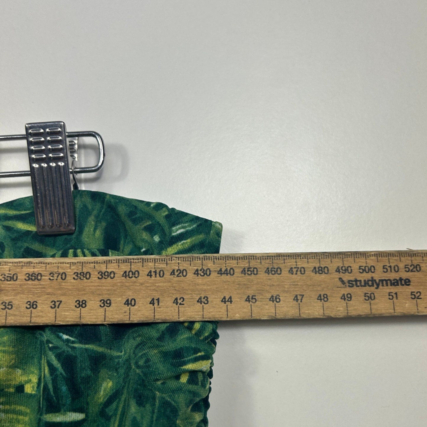 Capture Womens Green Long Leaf Print Stretch Maxi Skirt Size 18