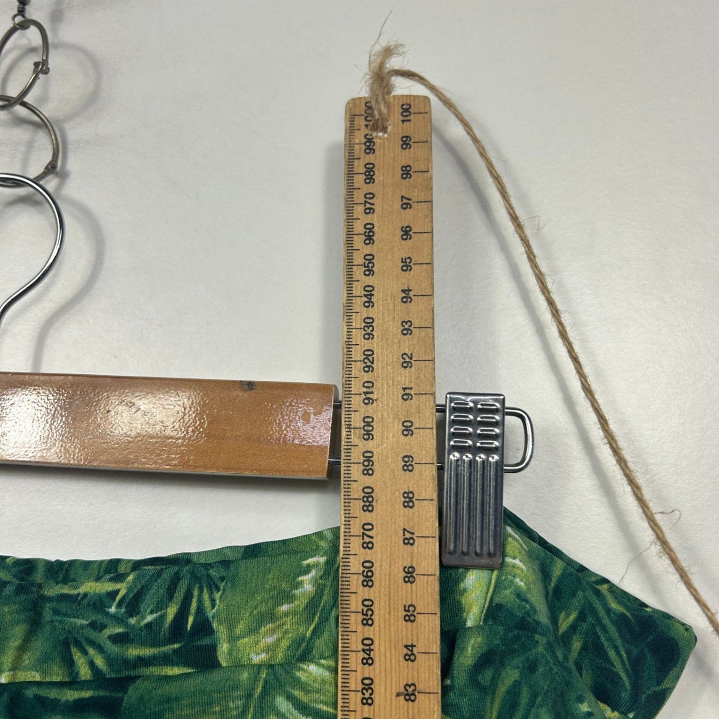 Capture Womens Green Long Leaf Print Stretch Maxi Skirt Size 18