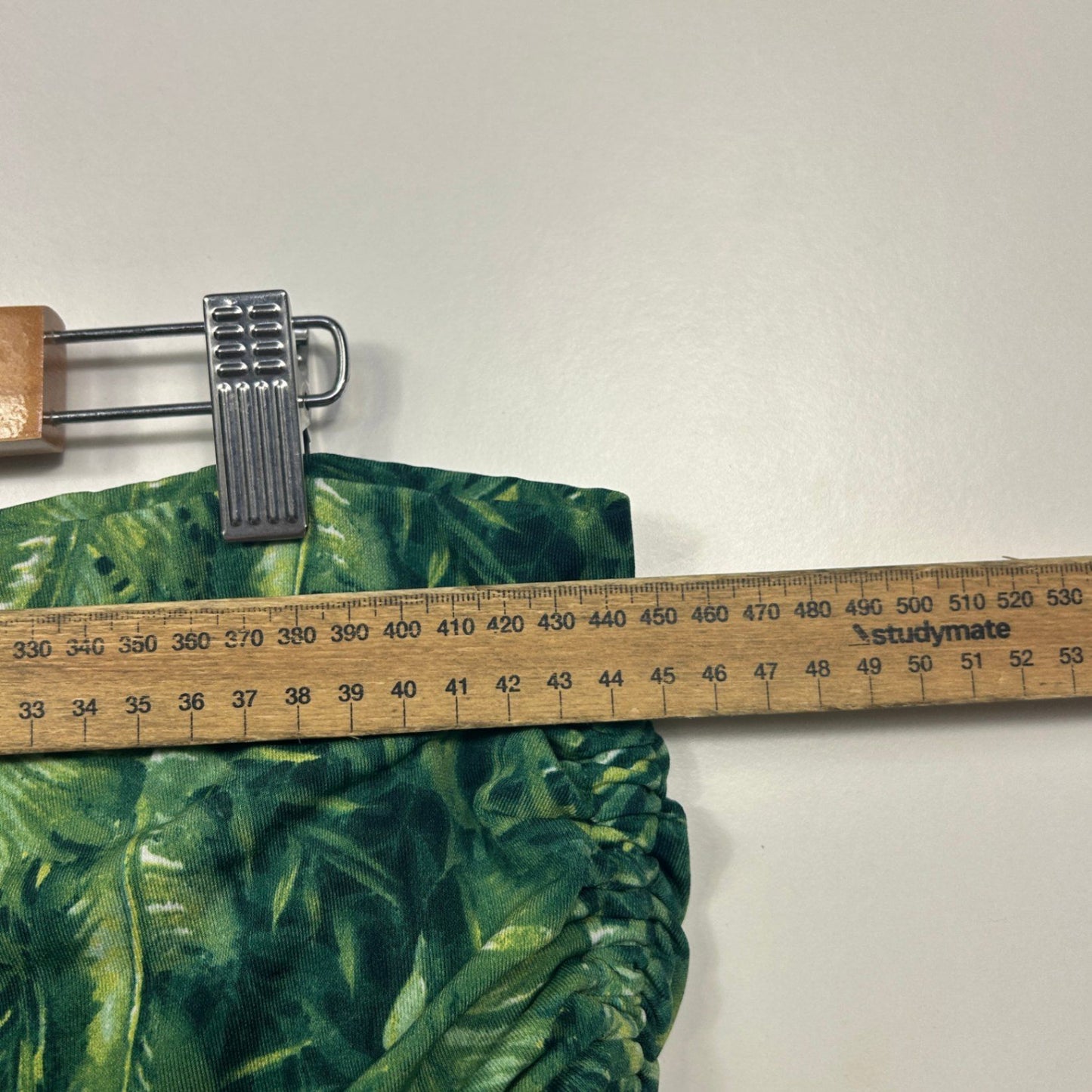 Capture Womens Green Long Leaf Print Stretch Maxi Skirt Size 18