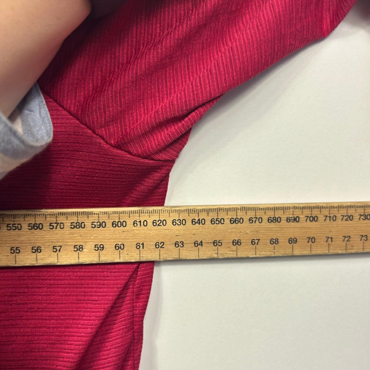 Autograph Womens Burgundy Long Sleeve Open Front Waterfall Cardigan Top Size 20