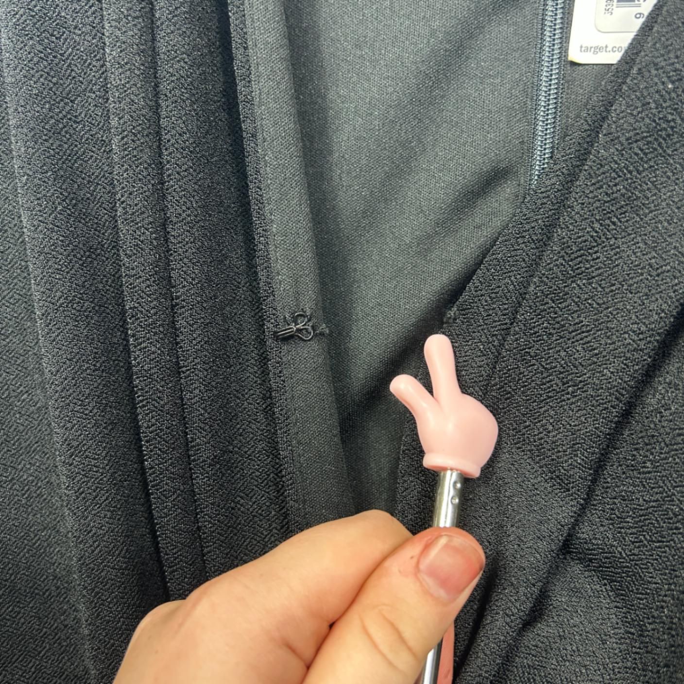 Target Womens Black Long Sleeve Jersey Drape Dress Size 20 (fault)