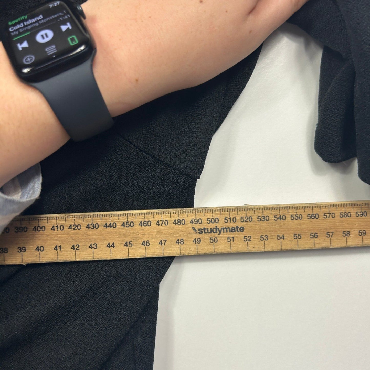 Target Womens Black Long Sleeve Jersey Drape Dress Size 20 (fault)