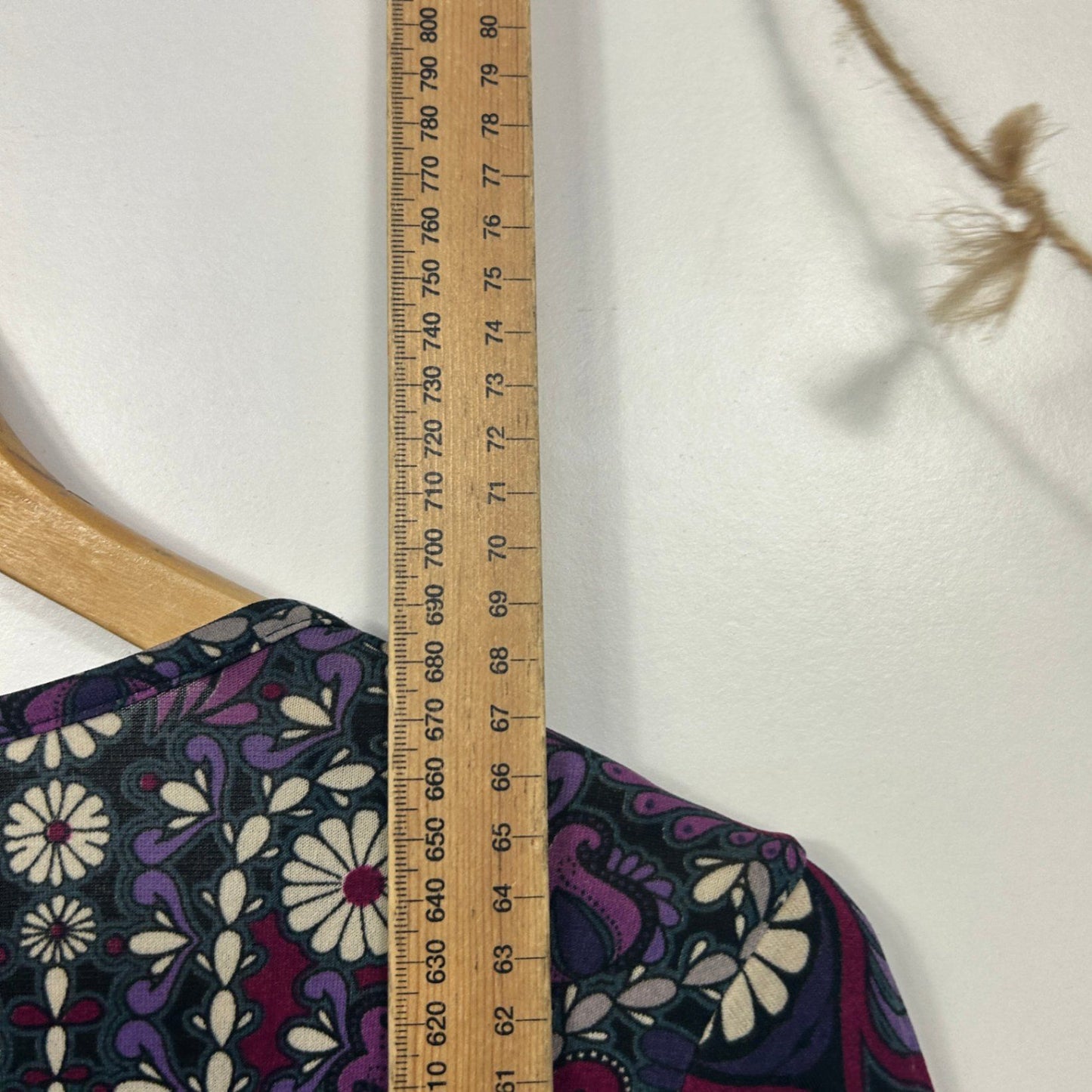 Millers Womens Purple Black 3/4 Sleeve Beaded Top Blouse Size 18