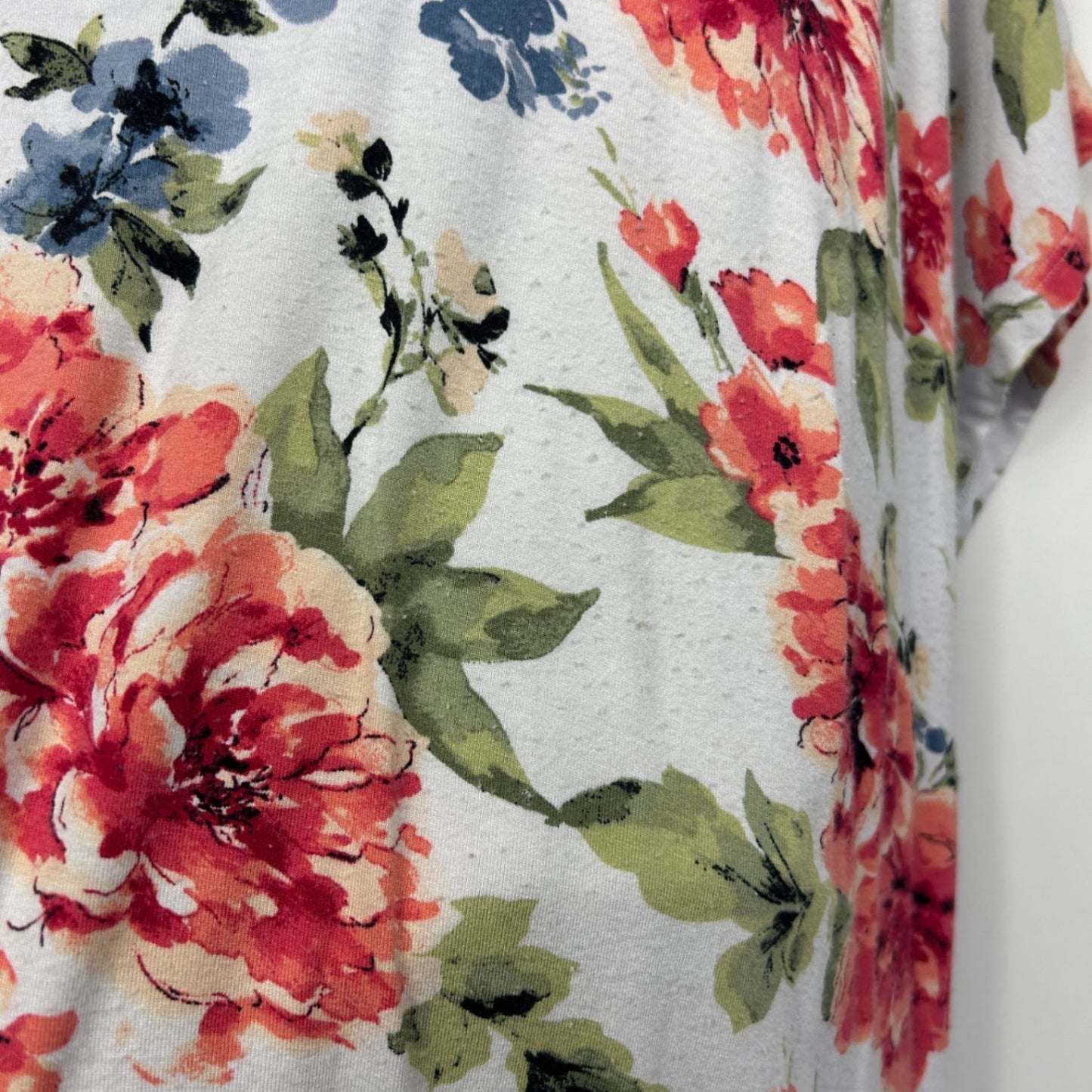 Autograph Womens White Floral Tunic Top Size 20