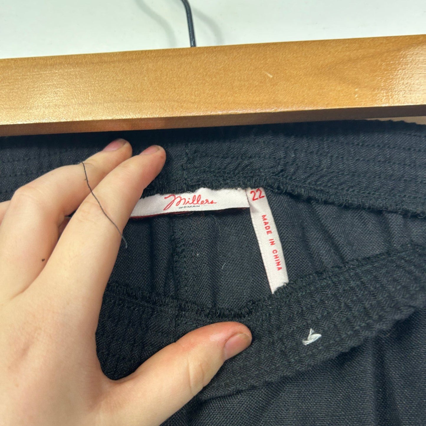 Millers Womens Black Pockets Casual Shorts Size 22