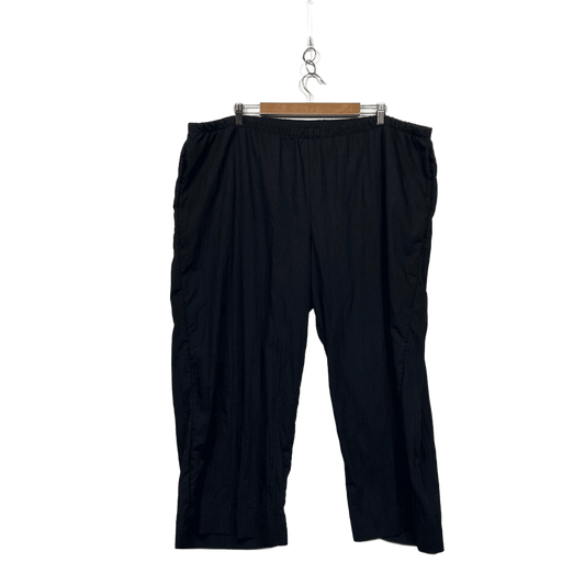 Taking Shape Black Elastic Waist Wide Leg Trousers Pants Size 24