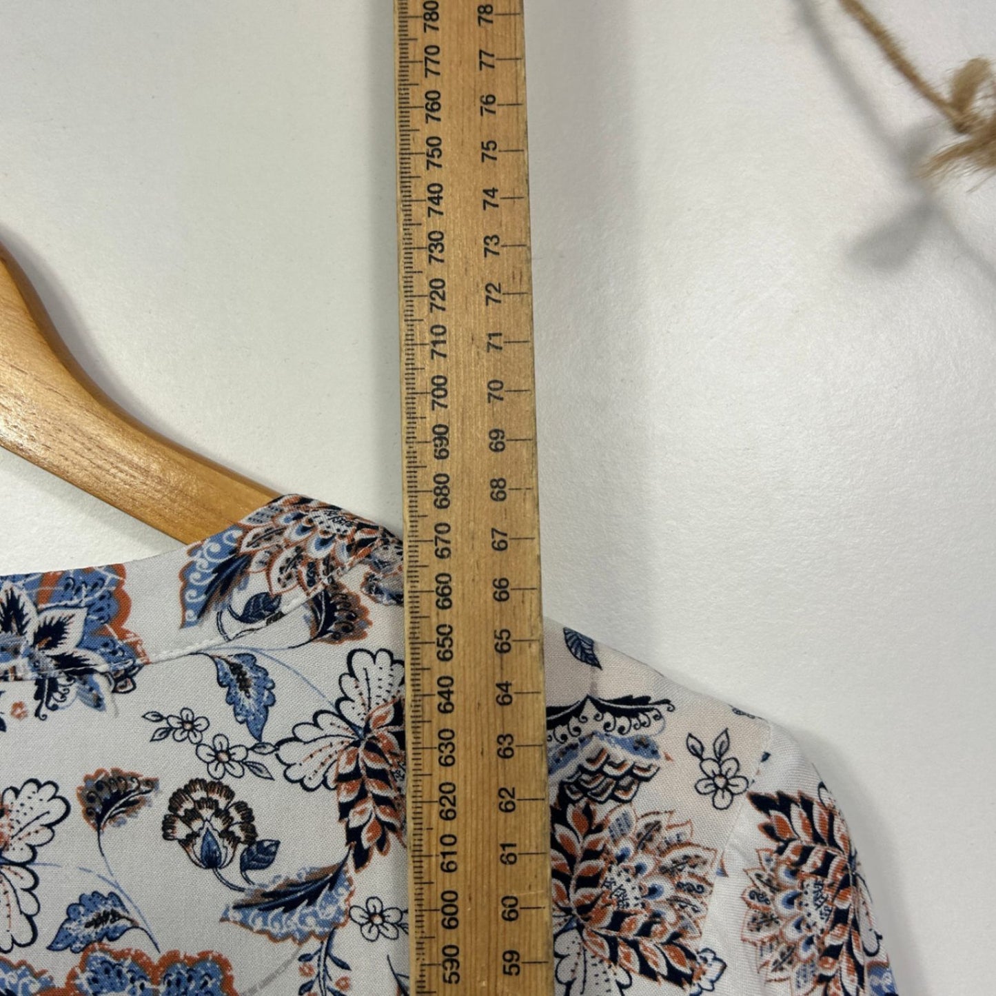 Rivers White Multicoloured Floral Top Blouse Size 14