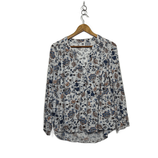 Rivers White Multicoloured Floral Top Blouse Size 14