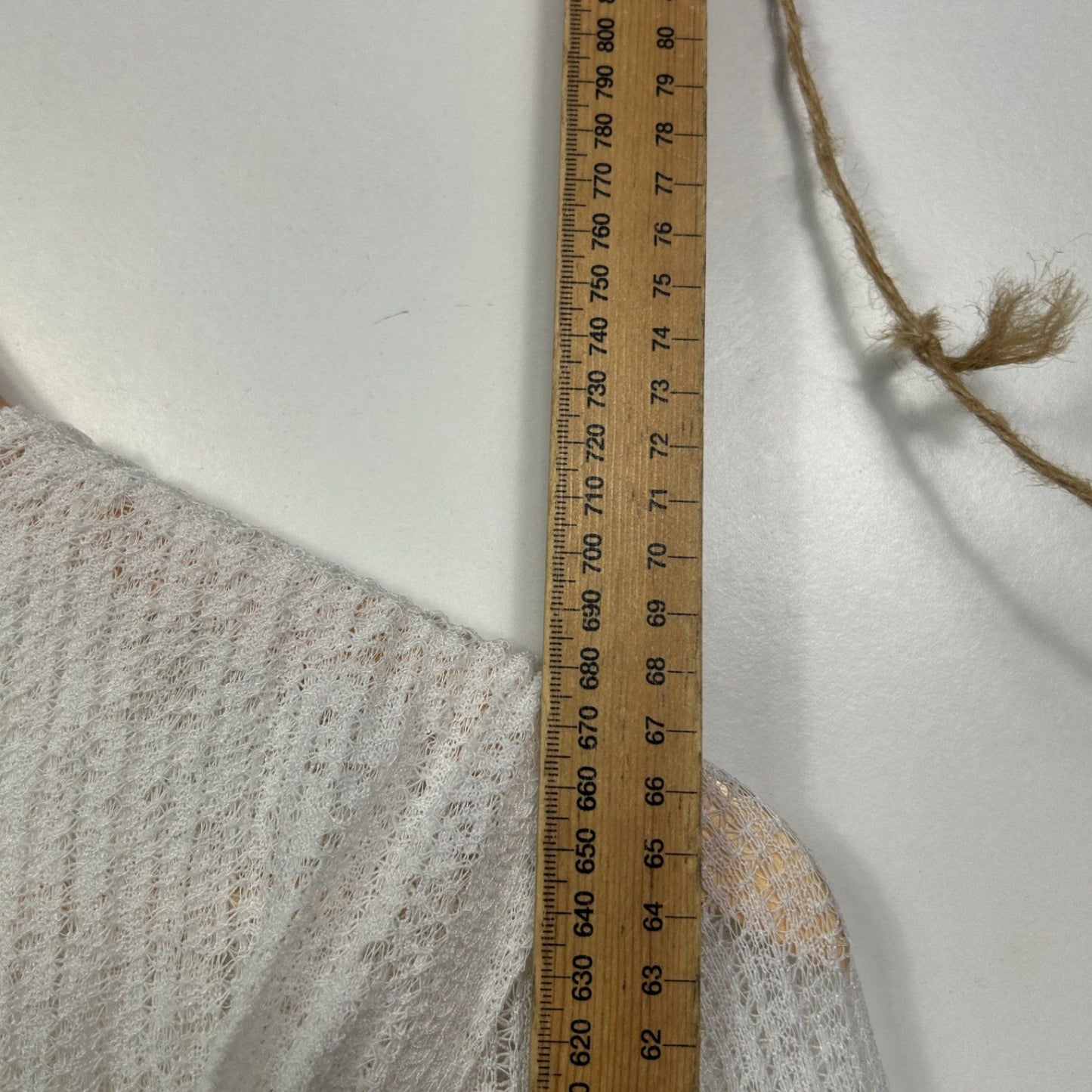 Miss Valley White Long Sleeve Open Front Drape Cardigan Size L