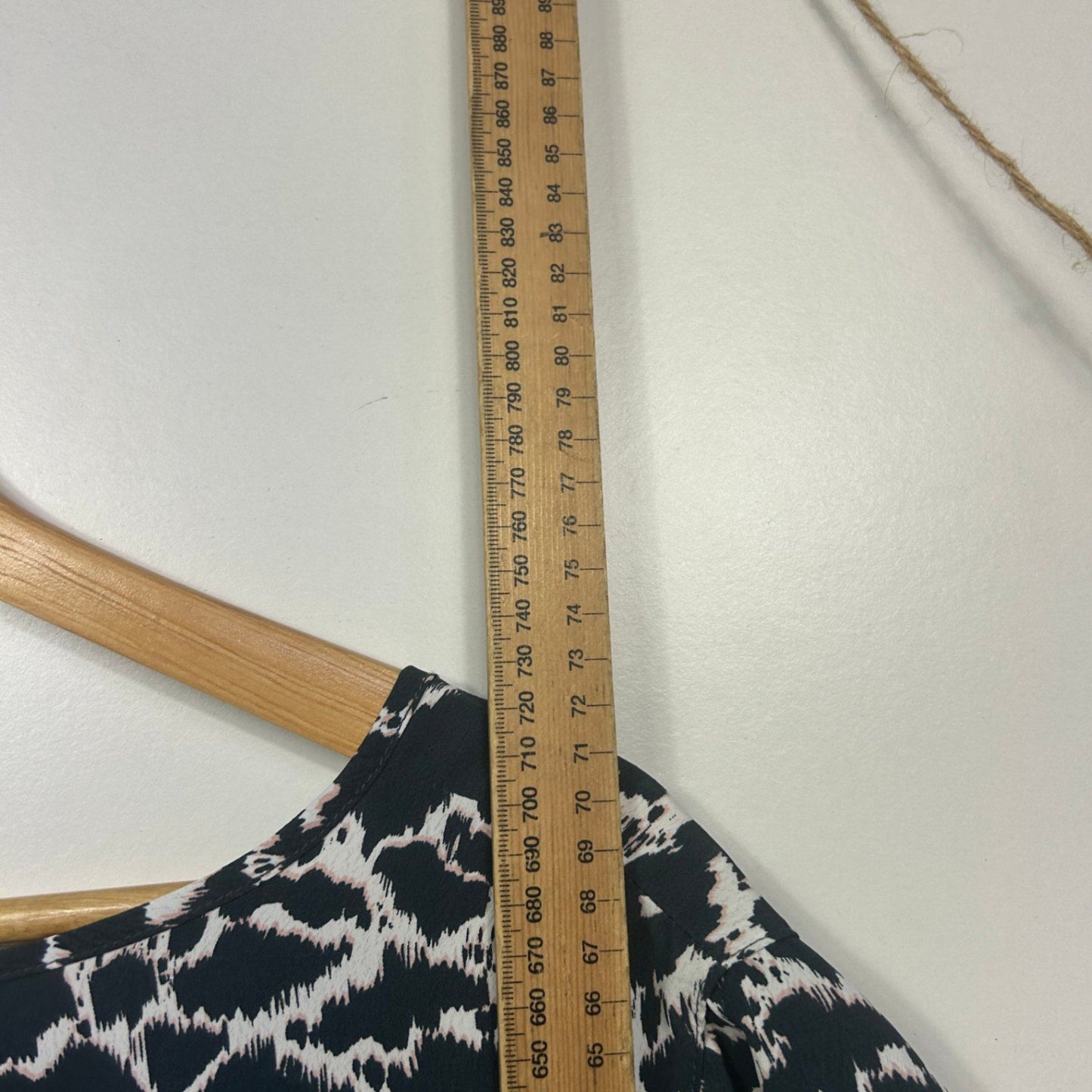 Preview Womens Black White Short Sleeve Top Blouse Size 18