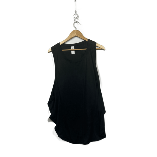 Circuit Curve Womens Black Sleeveless Round Neck Activewear Tank Top Size 22