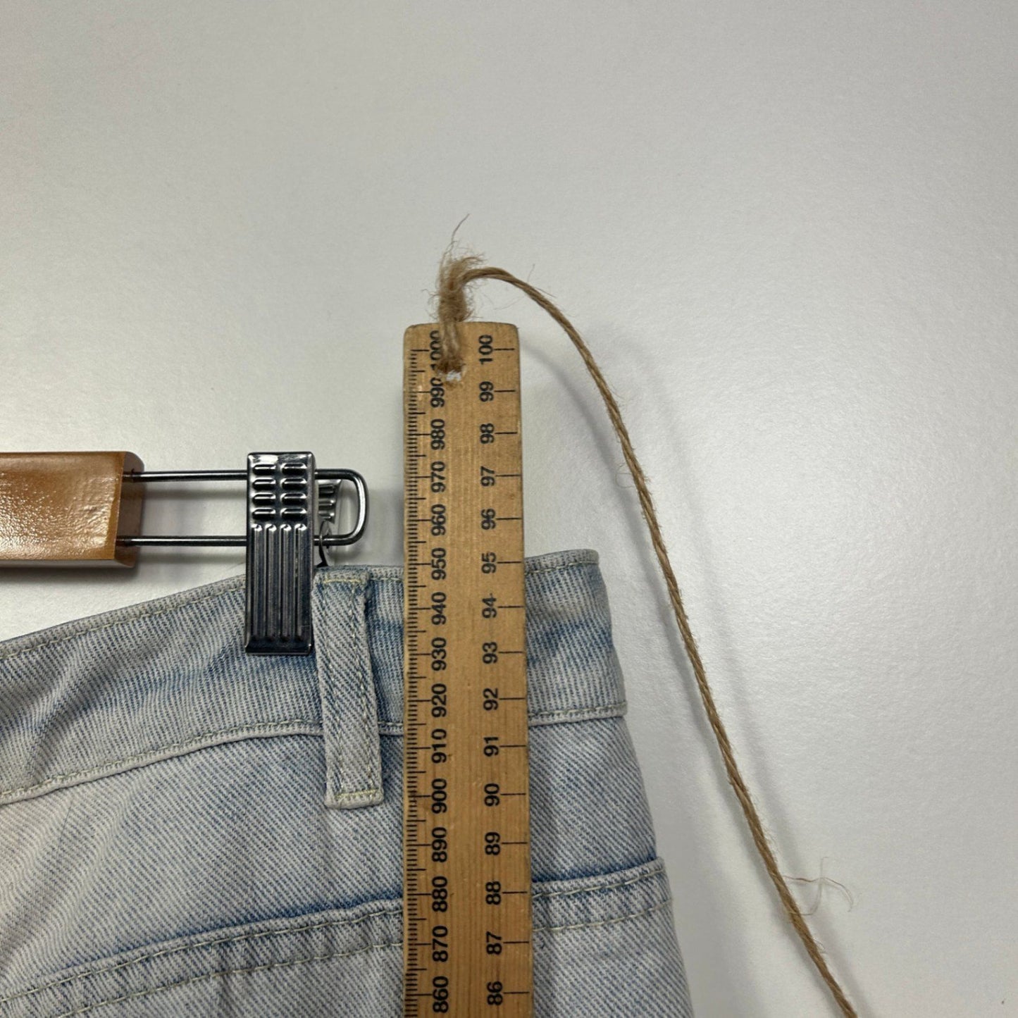 City Chic Denim Womens Light Blue Mum High Rise Crop Jeans Size 18