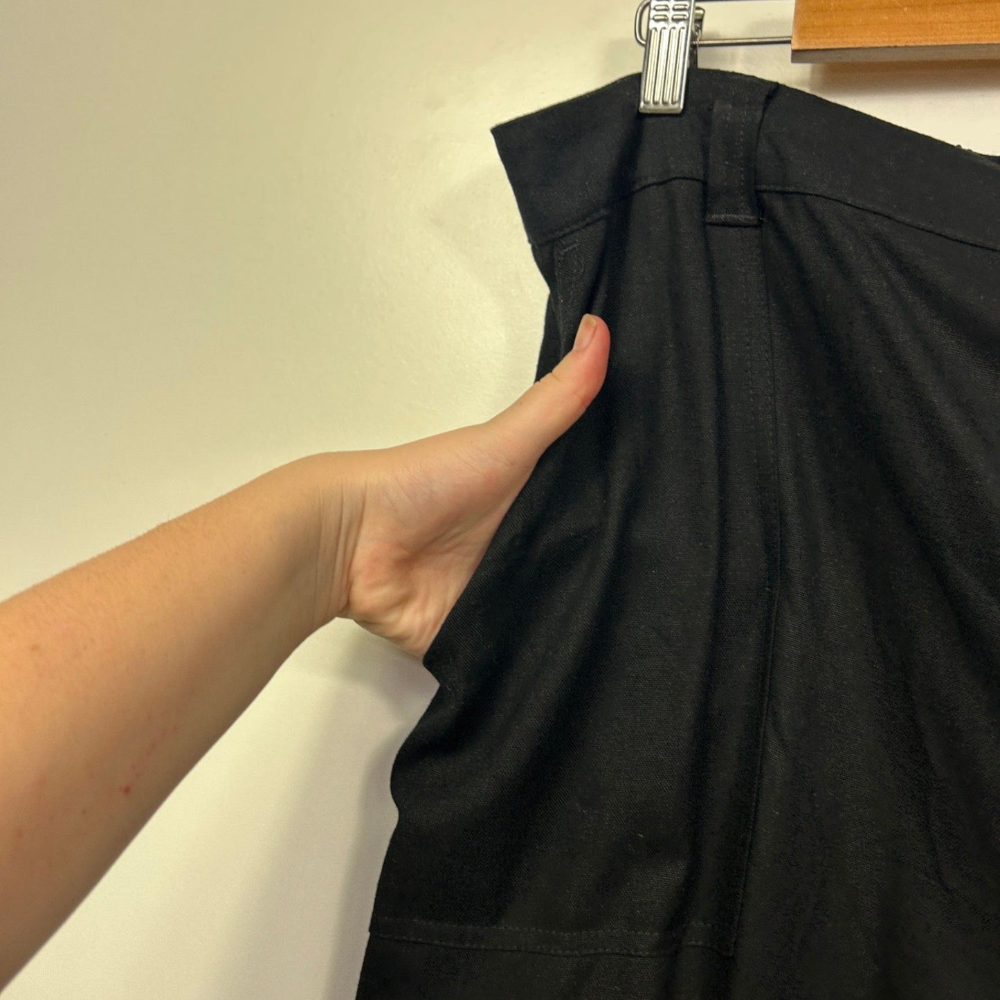 Anko Curve Womens Black Cargo Trousers Utility Pants Size 26