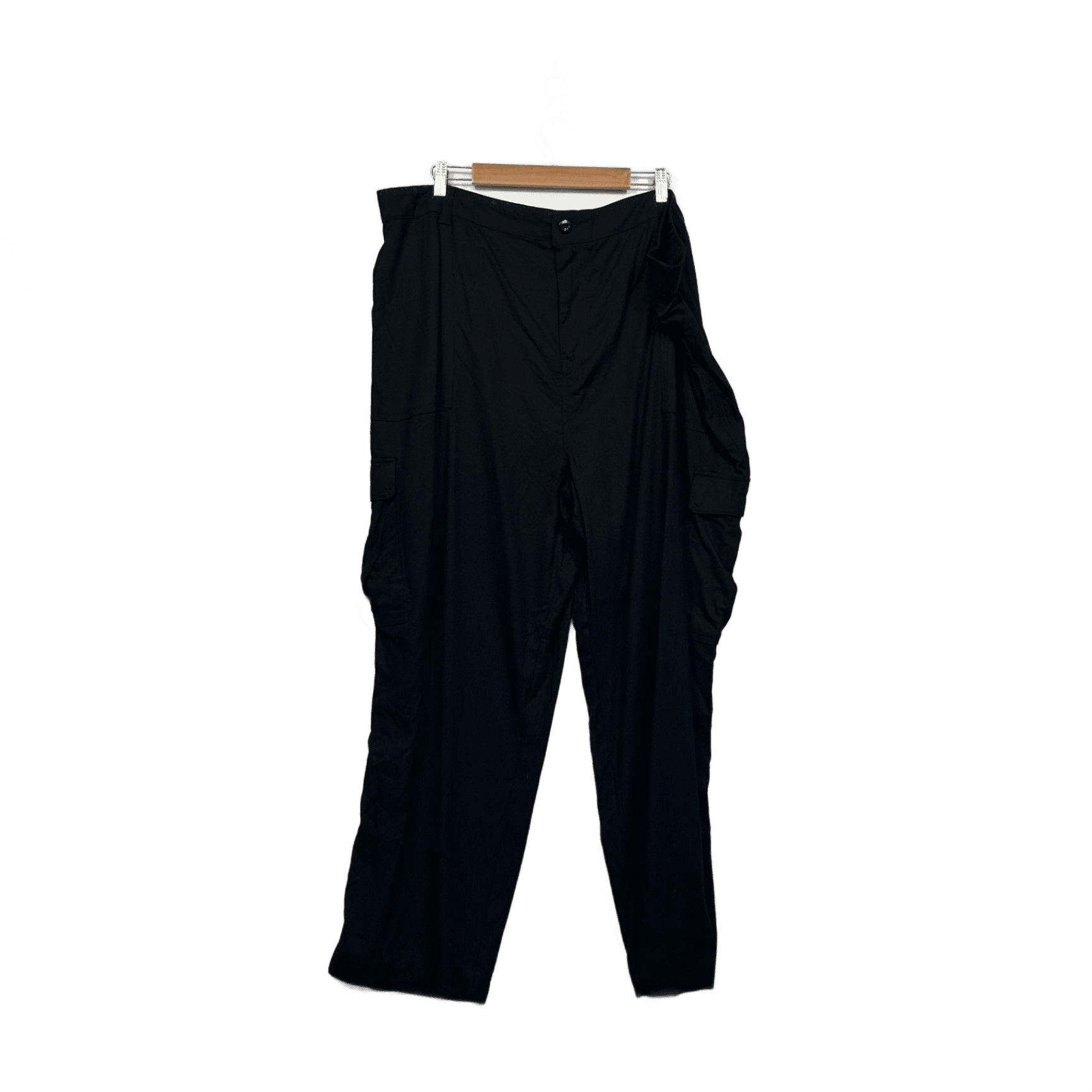 Anko Curve Womens Black Cargo Trousers Utility Pants Size 26