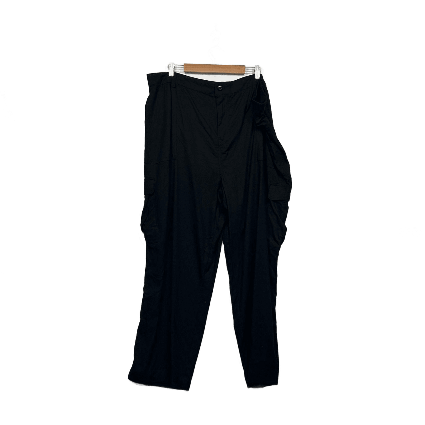 Anko Curve Womens Black Cargo Trousers Utility Pants Size 26