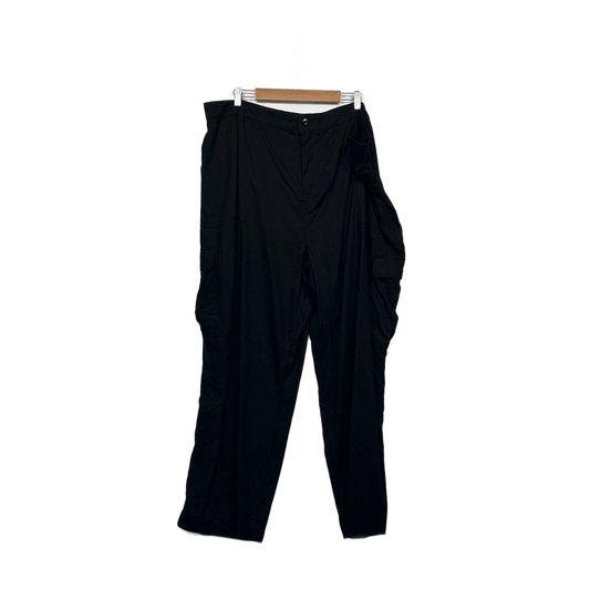 Anko Curve Womens Black Cargo Trousers Utility Pants Size 26