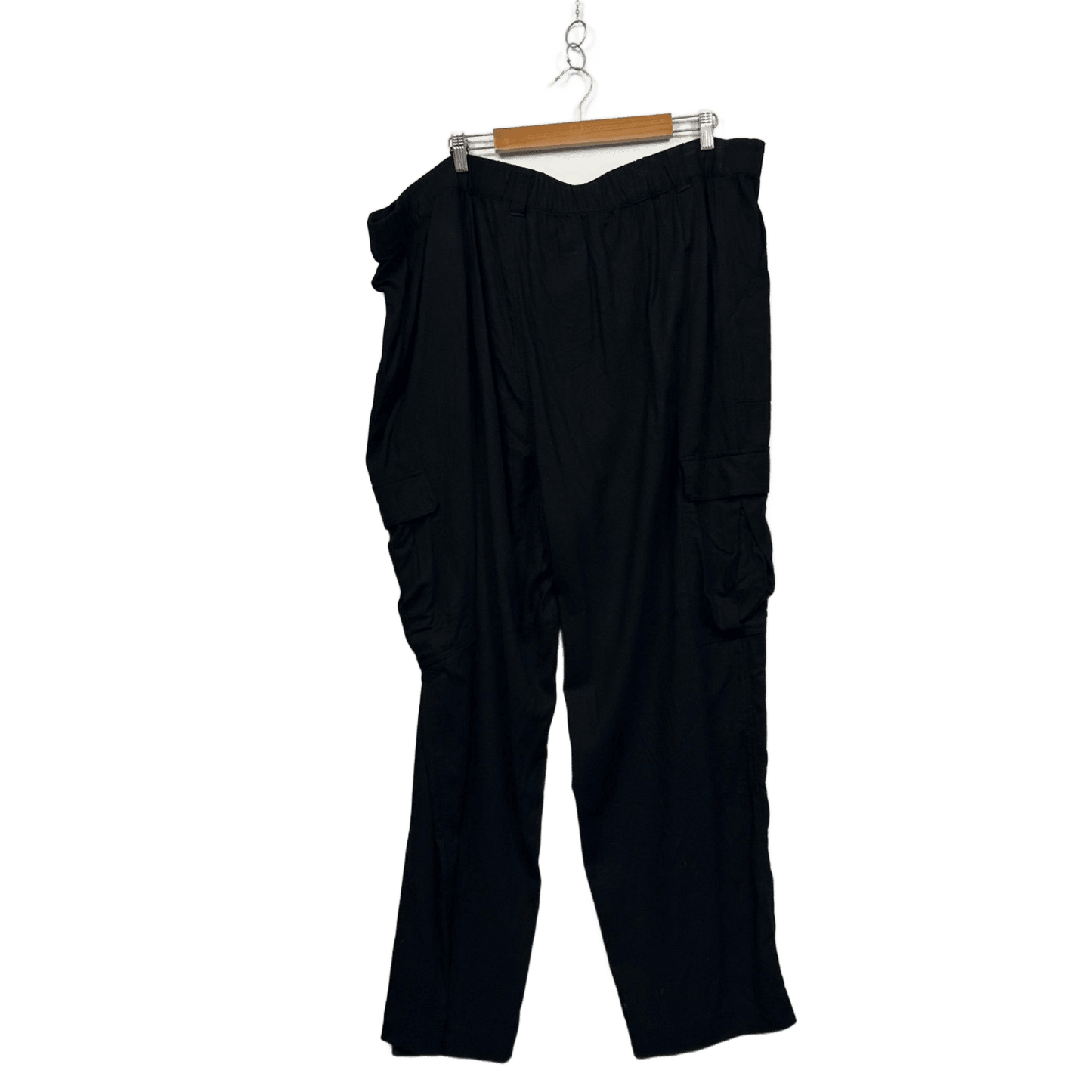 Anko Curve Womens Black Cargo Trousers Utility Pants Size 26