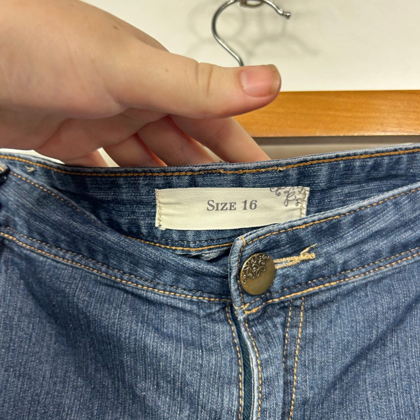 Target Denim Knee Length Shorts Size 16