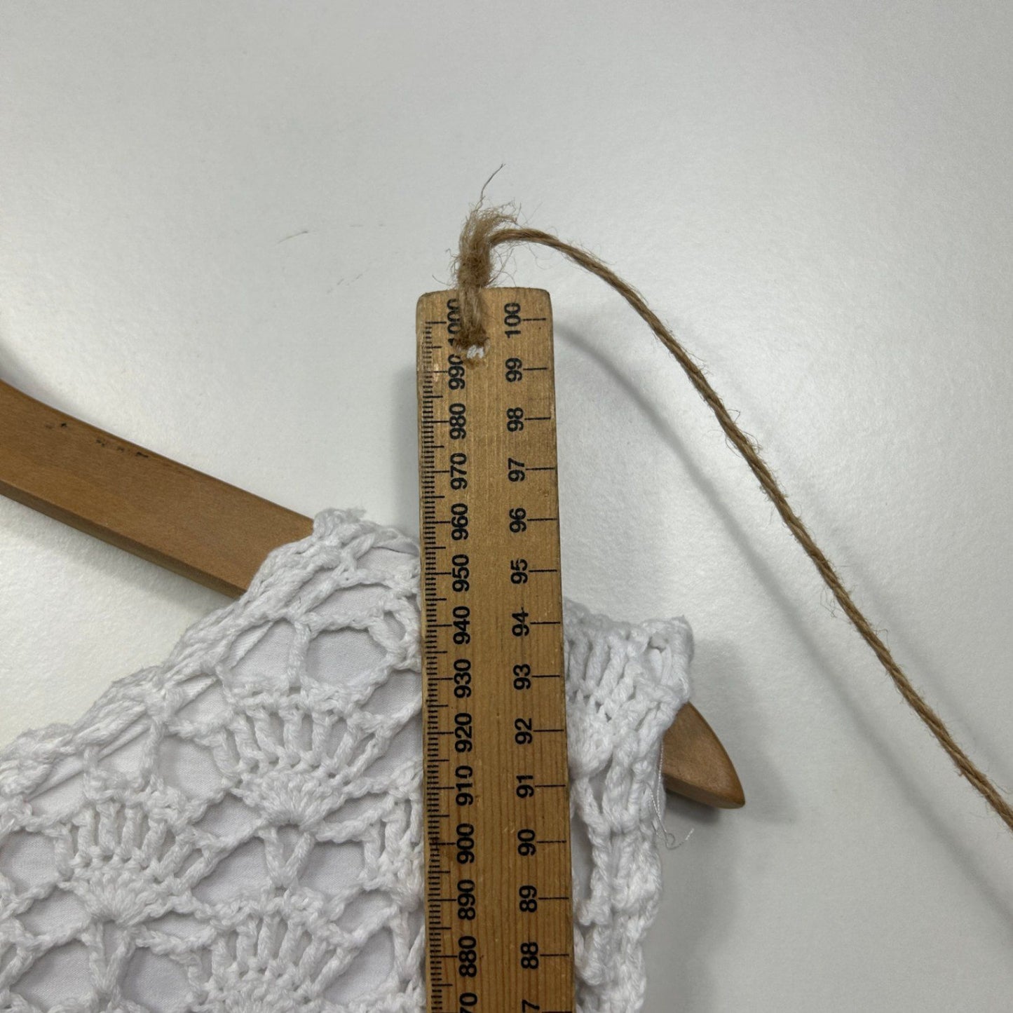 Asos Tall Womens White Crochet Lace Dress Size  18