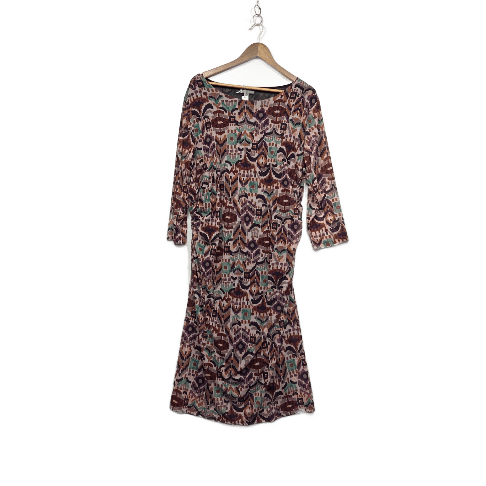 Suzanne Grae Multicoloured 3/4 Sleeve Dress Size XL