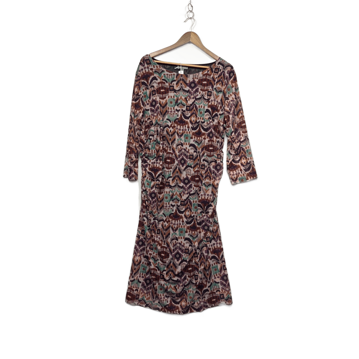 Suzanne Grae Multicoloured 3/4 Sleeve Dress Size XL