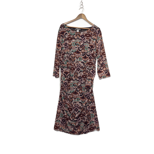 Suzanne Grae Multicoloured 3/4 Sleeve Dress Size XL