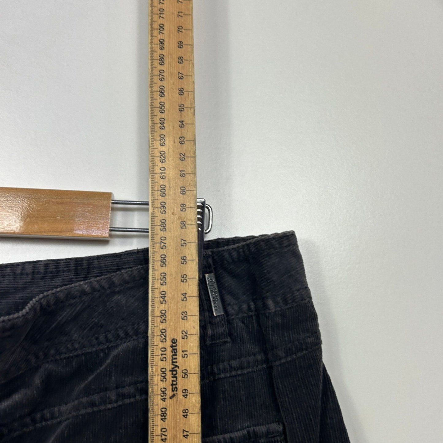 David Lawrence Black Corduroy Skirt Size 14