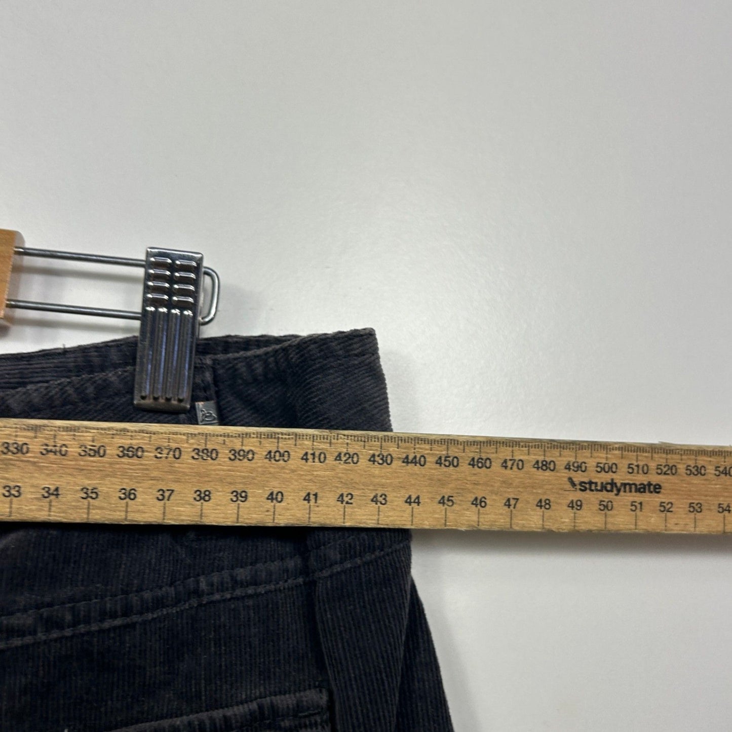 David Lawrence Black Corduroy Skirt Size 14