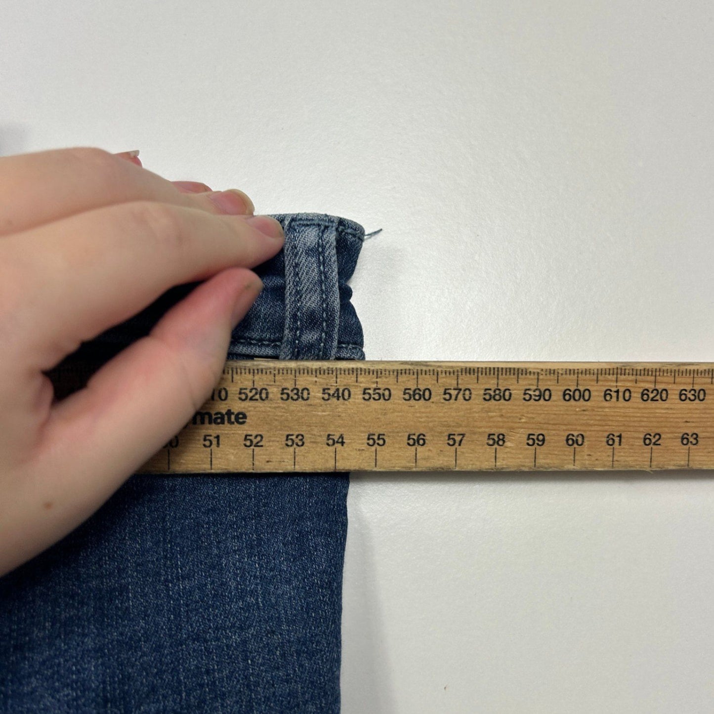 Belle Curve Womens Blue Cotton Blend Jeans Size 24