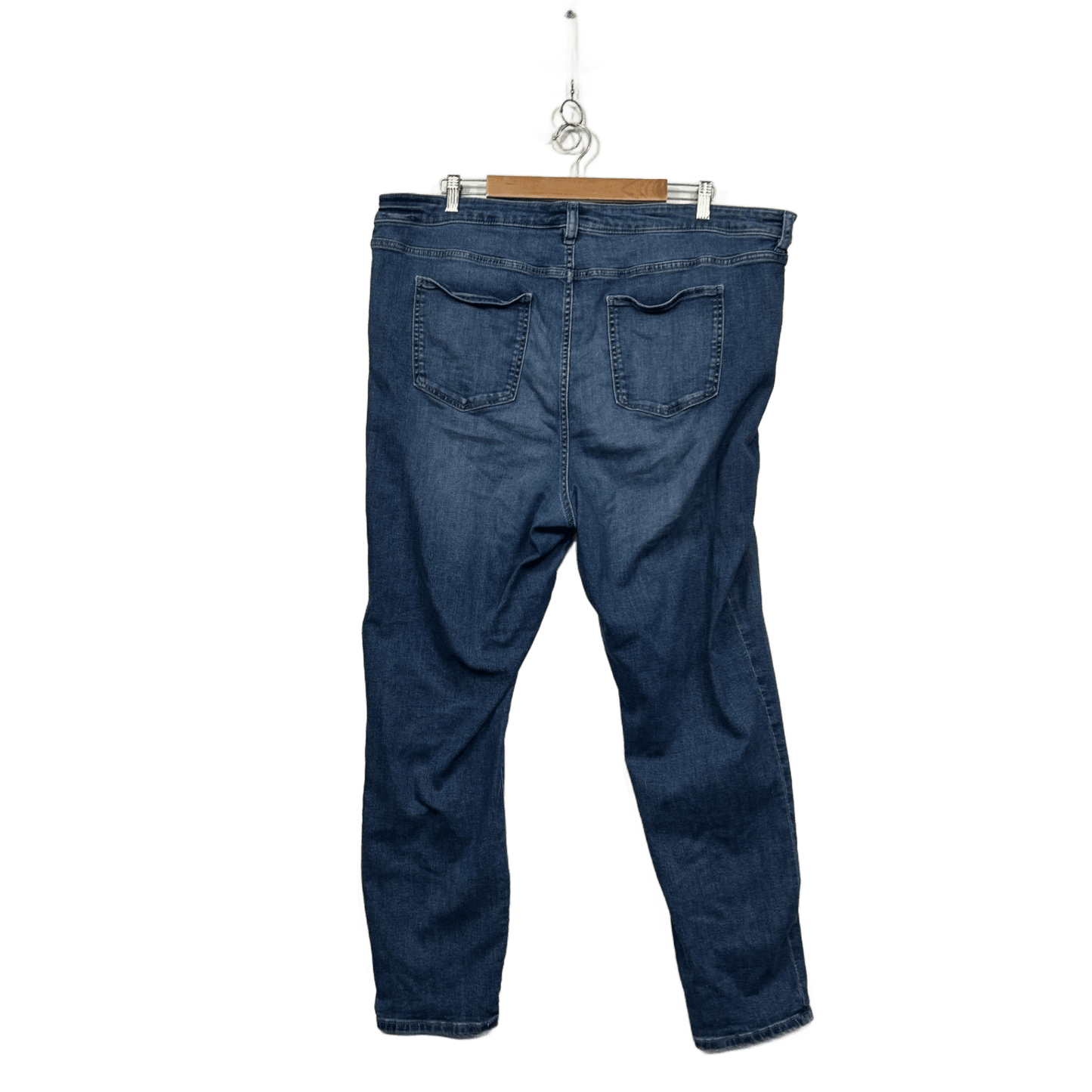 Belle Curve Womens Blue Cotton Blend Jeans Size 24